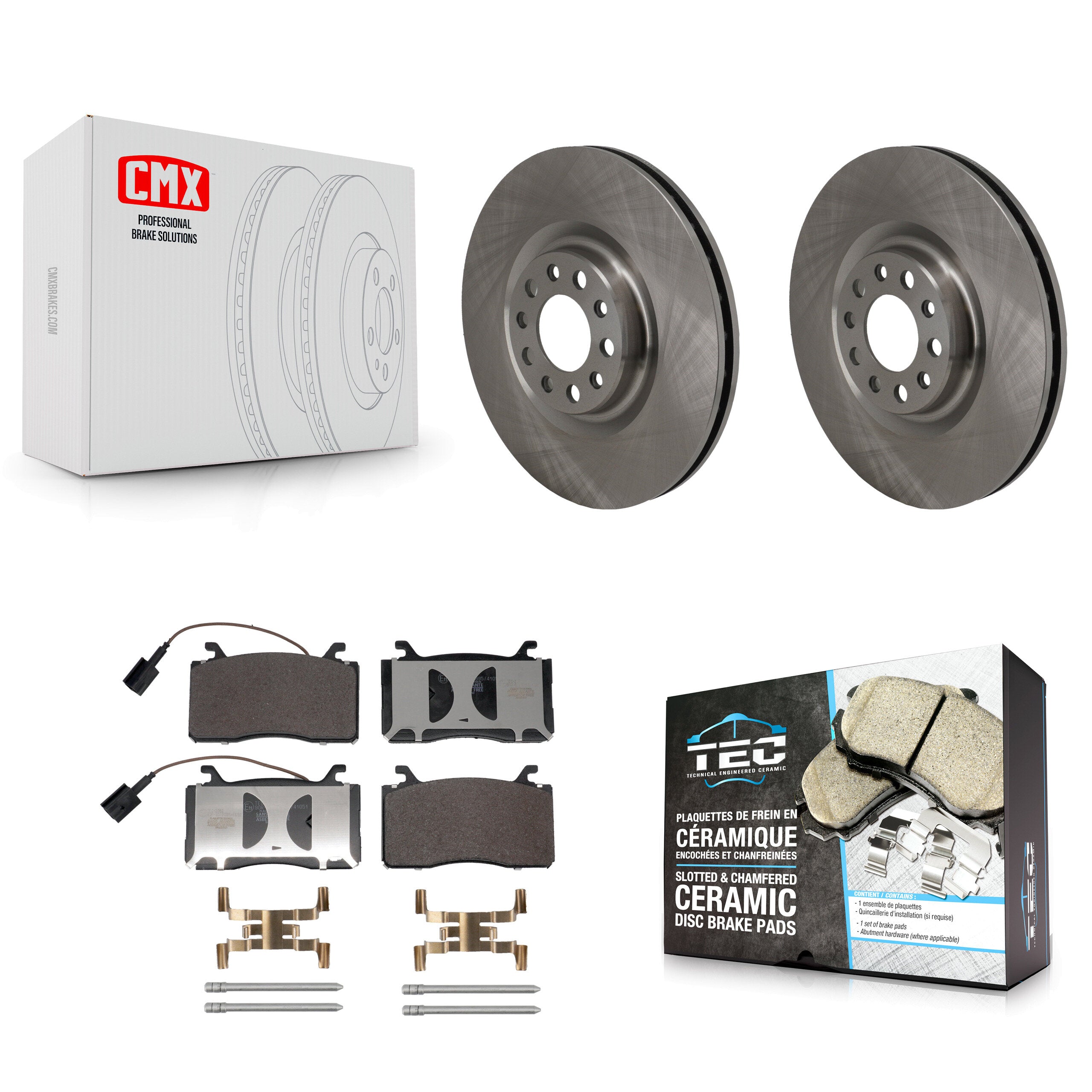 Transit Auto K8T-105791 Disc Brake Kit for 2017-2022 Alfa Romeo Stelvio, Alfa Romeo Giulia - Front product image