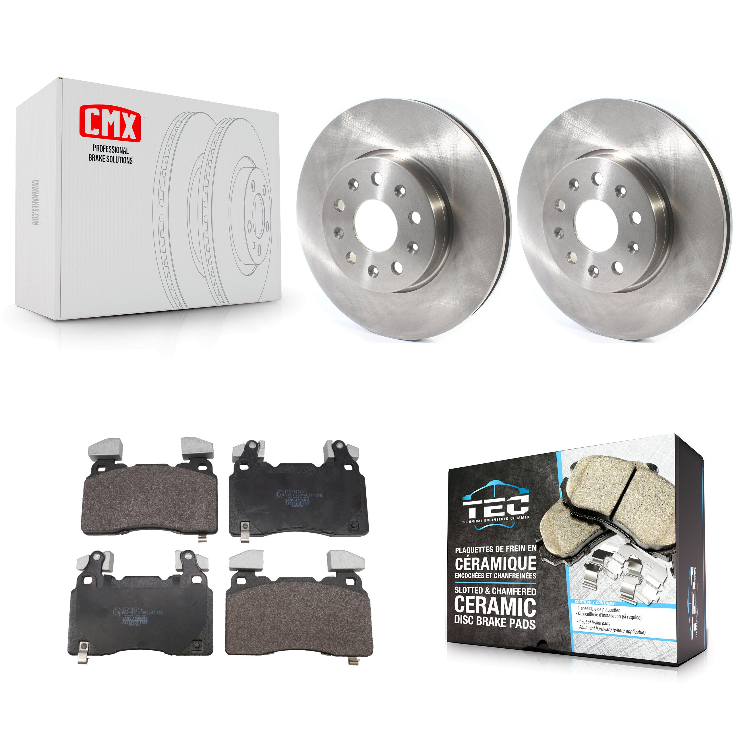 Transit Auto K8T-105795 Disc Brake Kit for 2016-2019 Cadillac CTS, Chevrolet Camaro - Front product image