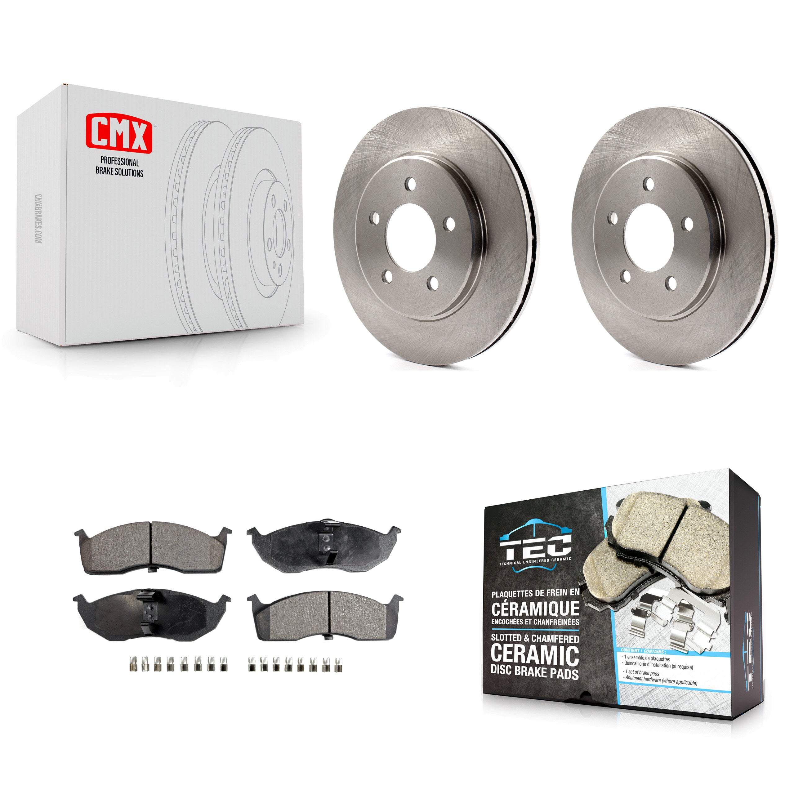 Transit Auto K8T-105799 Disc Brake Kit for 1996-2002 Chrysler Prowler, Chrysler Grand Voyager, Chrysler Voyager & more - Front product image