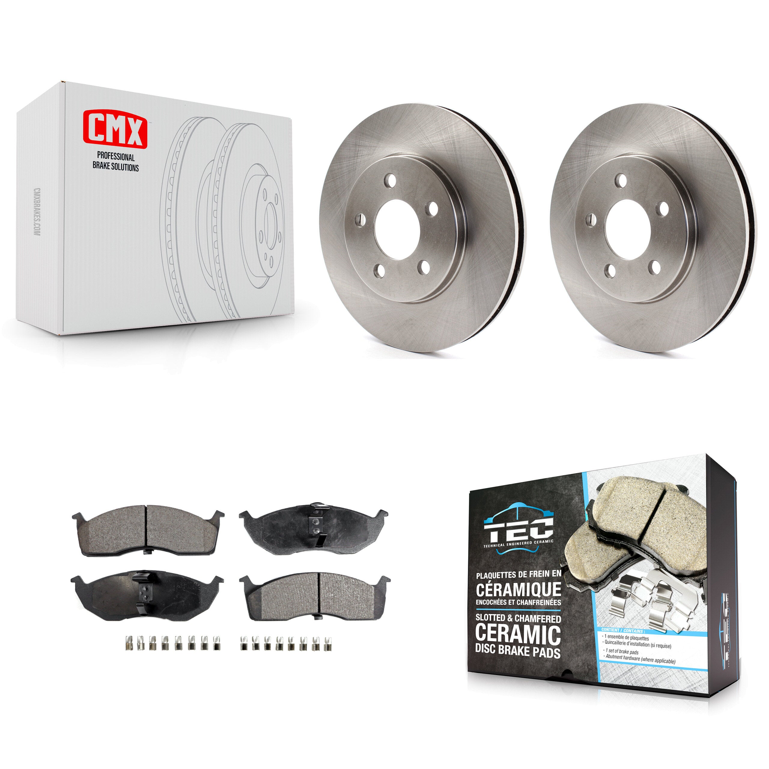 Transit Auto K8T-105800 Disc Brake Kit for 1996-2000 Chrysler Grand Voyager, Chrysler Voyager, Plymouth Grand Voyager & more - Front product image