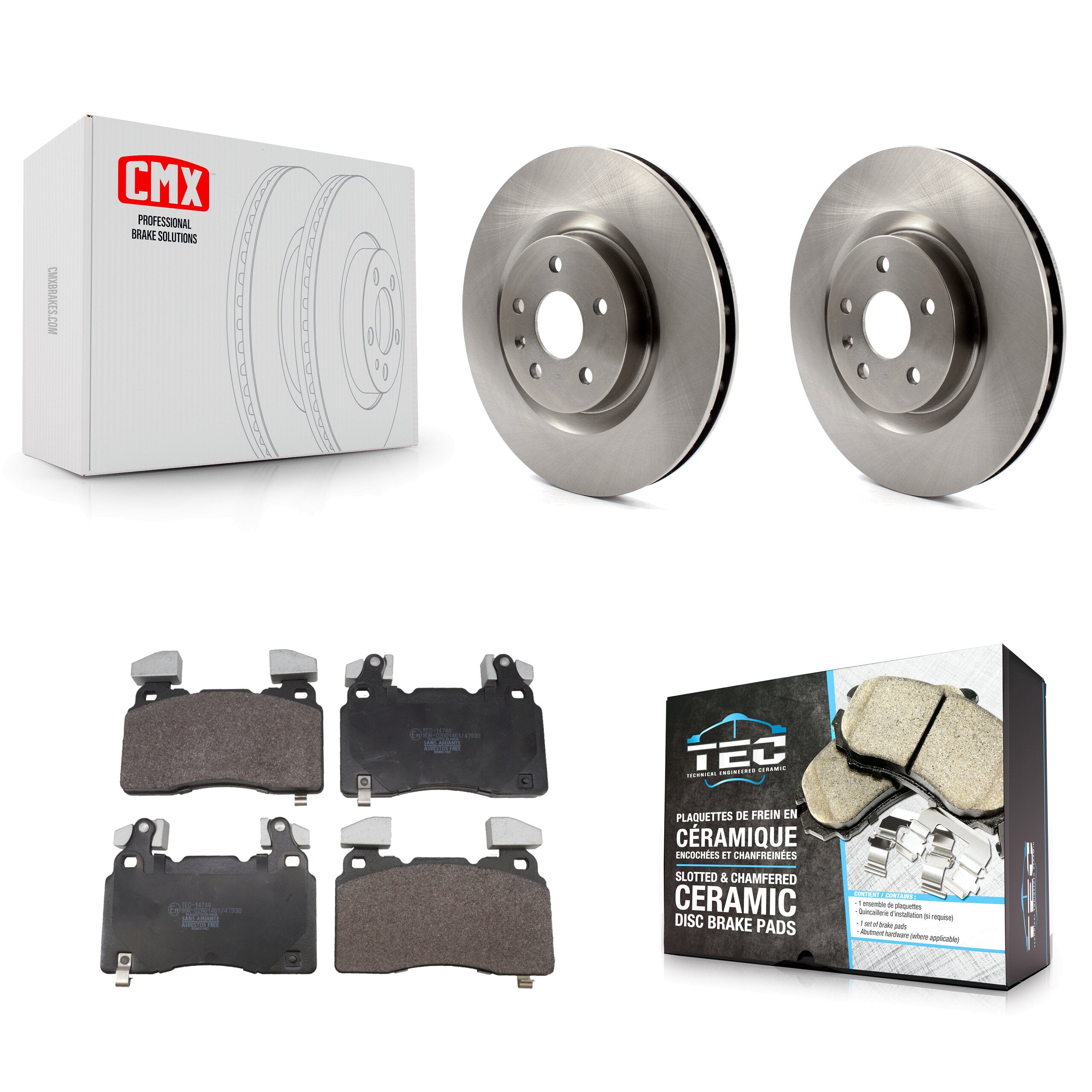 Transit Auto K8T-105804 Disc Brake Kit for 2010-2017 Chevrolet SS, Chevrolet Camaro - Front product image