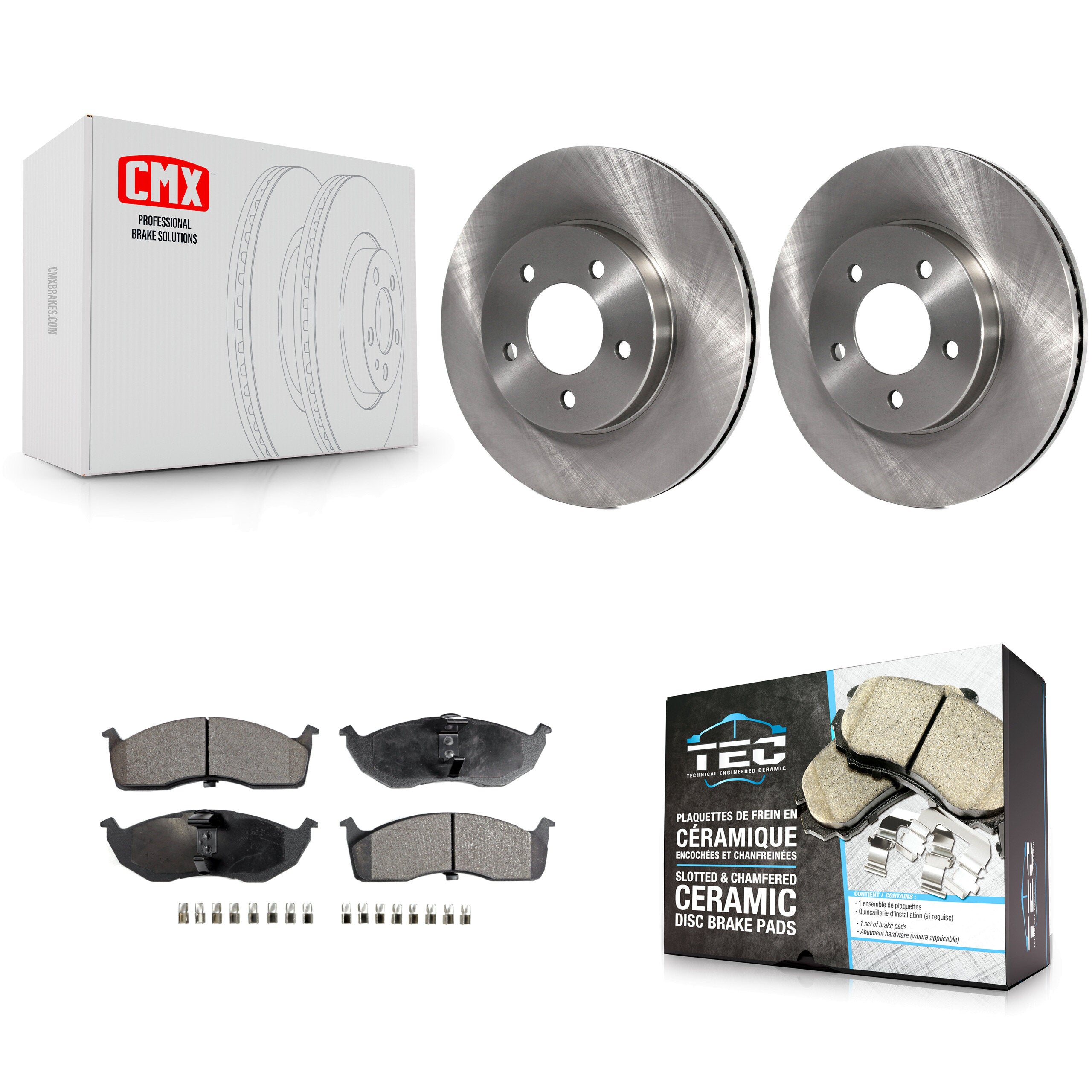 Transit Auto K8T-105807 Disc Brake Kit for 1998-2004 Chrysler Concorde, Chrysler Intrepid, Dodge Intrepid & more - Front product image