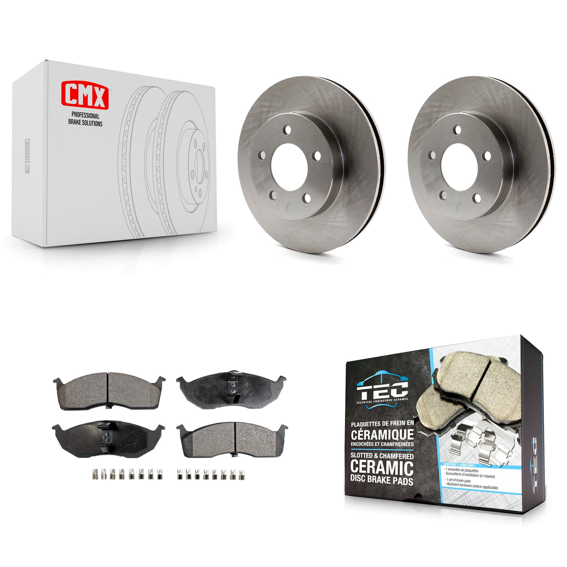Transit Auto K8T-105809 Disc Brake Kit for 1993-1997 Chrysler LHS, Chrysler New Yorker, Chrysler Concorde & more - Front product image