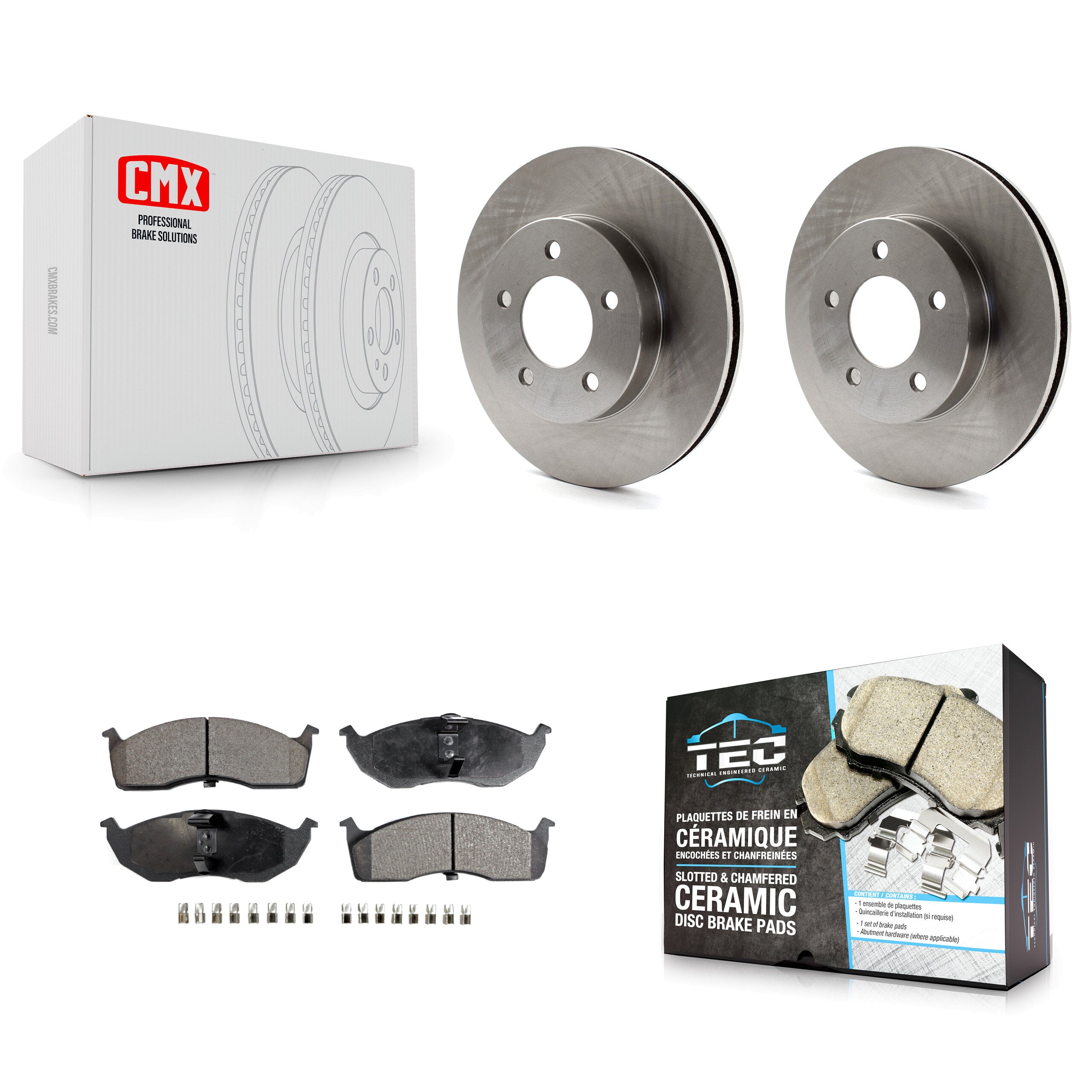 Transit Auto K8T-105809 Disc Brake Kit for 1993-1997 Chrysler LHS, Chrysler New Yorker, Chrysler Concorde & more - Front product image