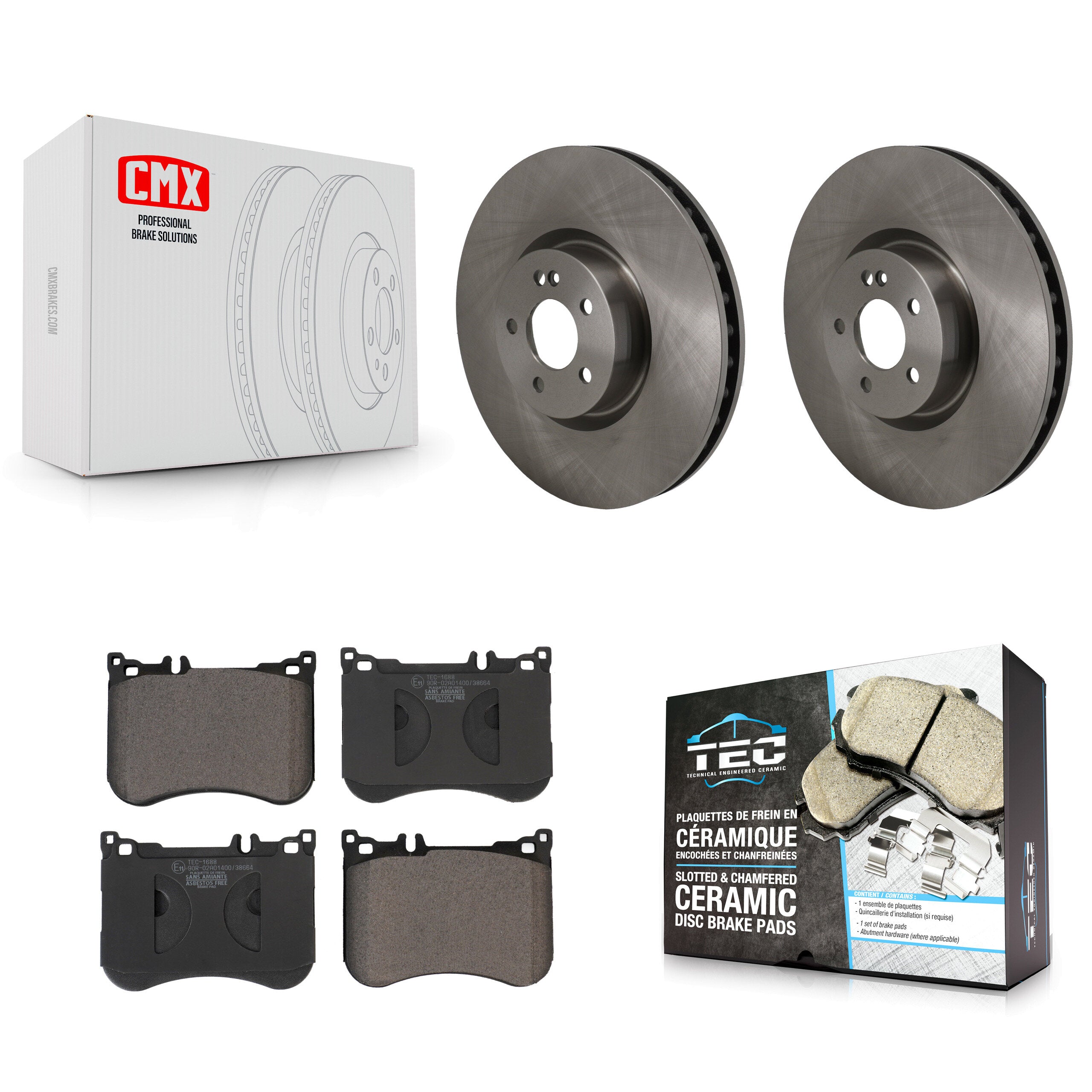 Transit Auto K8T-105811 Disc Brake Kit for 2021 Mercedes-Benz E53 AMG - Front product image