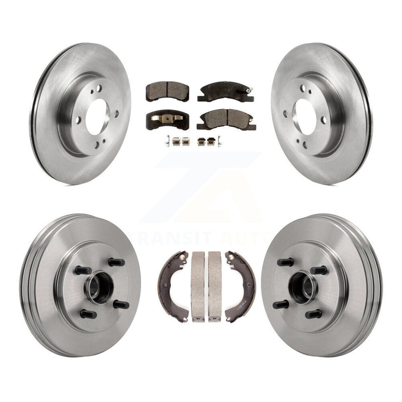 Transit Auto K8T-105814 Disc Brake Kit for 2017-2023 Mitsubishi Mirage, Mitsubishi Mirage G4 - Front and Rear product image