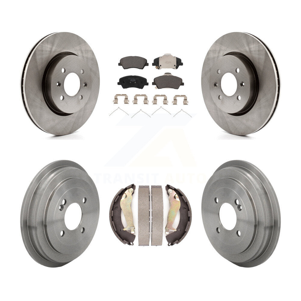 Transit Auto K8T-105816 Disc Brake Kit for 2018-2023 Kia Rio, Hyundai Accent - Front and Rear product image
