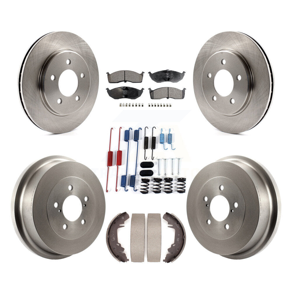 Transit Auto K8T-105822 Disc Brake Kit for 1996-2000 Chrysler Grand Voyager, Chrysler Voyager, Dodge Caravan & more - Front and Rear product image