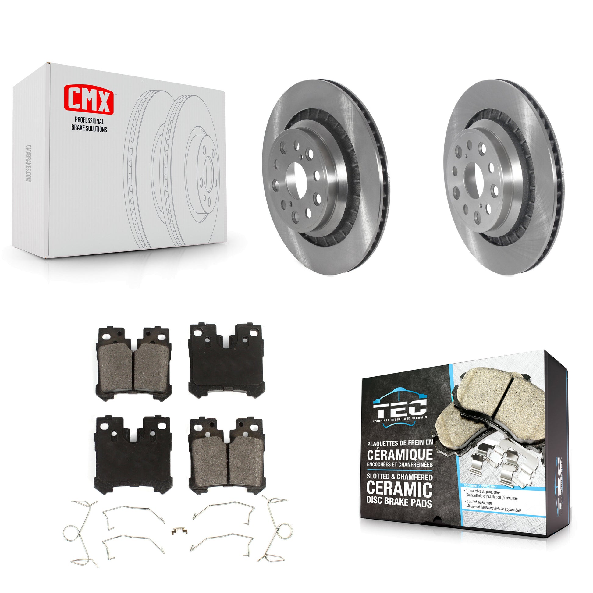 Transit Auto K8T-105868 Disc Brake Kit for 2008-2017 Lexus LS460, Lexus LS600h - Rear product image