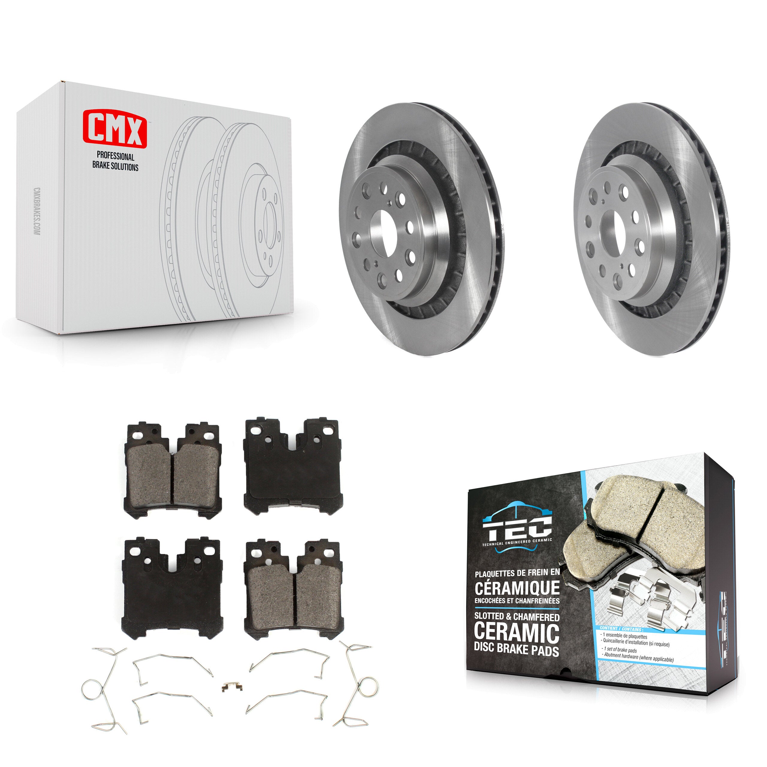 Transit Auto K8T-105868 Disc Brake Kit for 2008-2017 Lexus LS460, Lexus LS600h - Rear product image