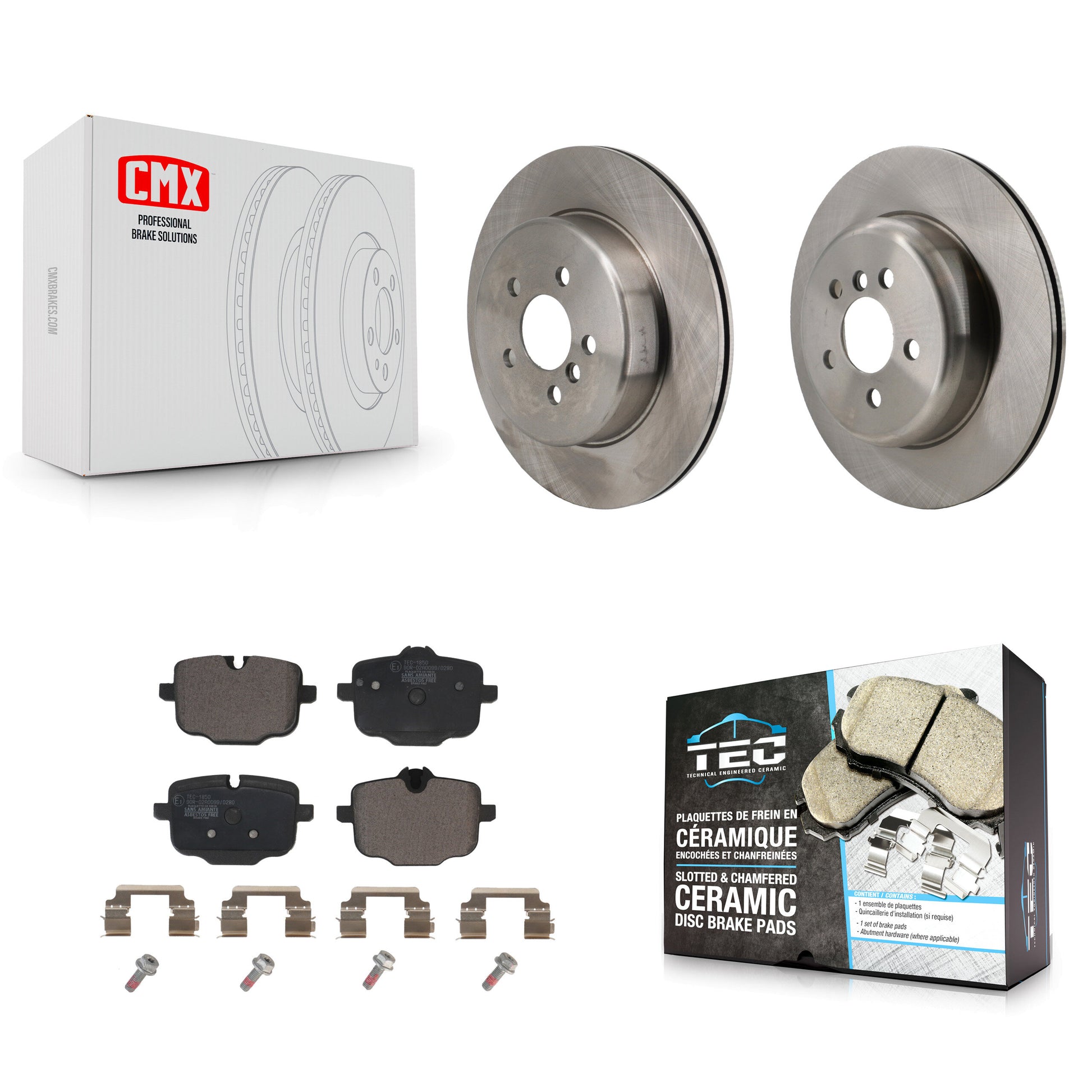 Transit Auto K8T-105870 Disc Brake Kit for 2020-2021 BMW 540i xDrive, BMW 540i - Rear product image