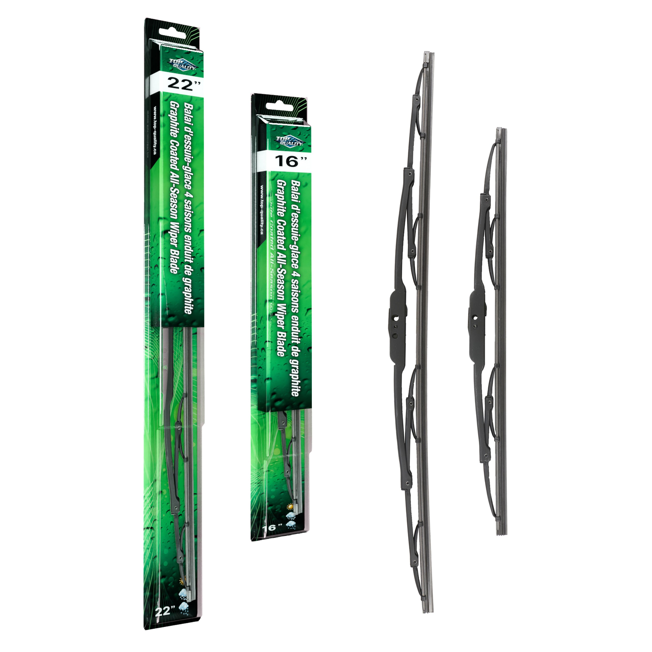 Top Quality K90-100041 Windshield Wiper Blade for 2000-2021 Chevrolet City Express, Nissan NV200, Hyundai Accent & more - Front product image
