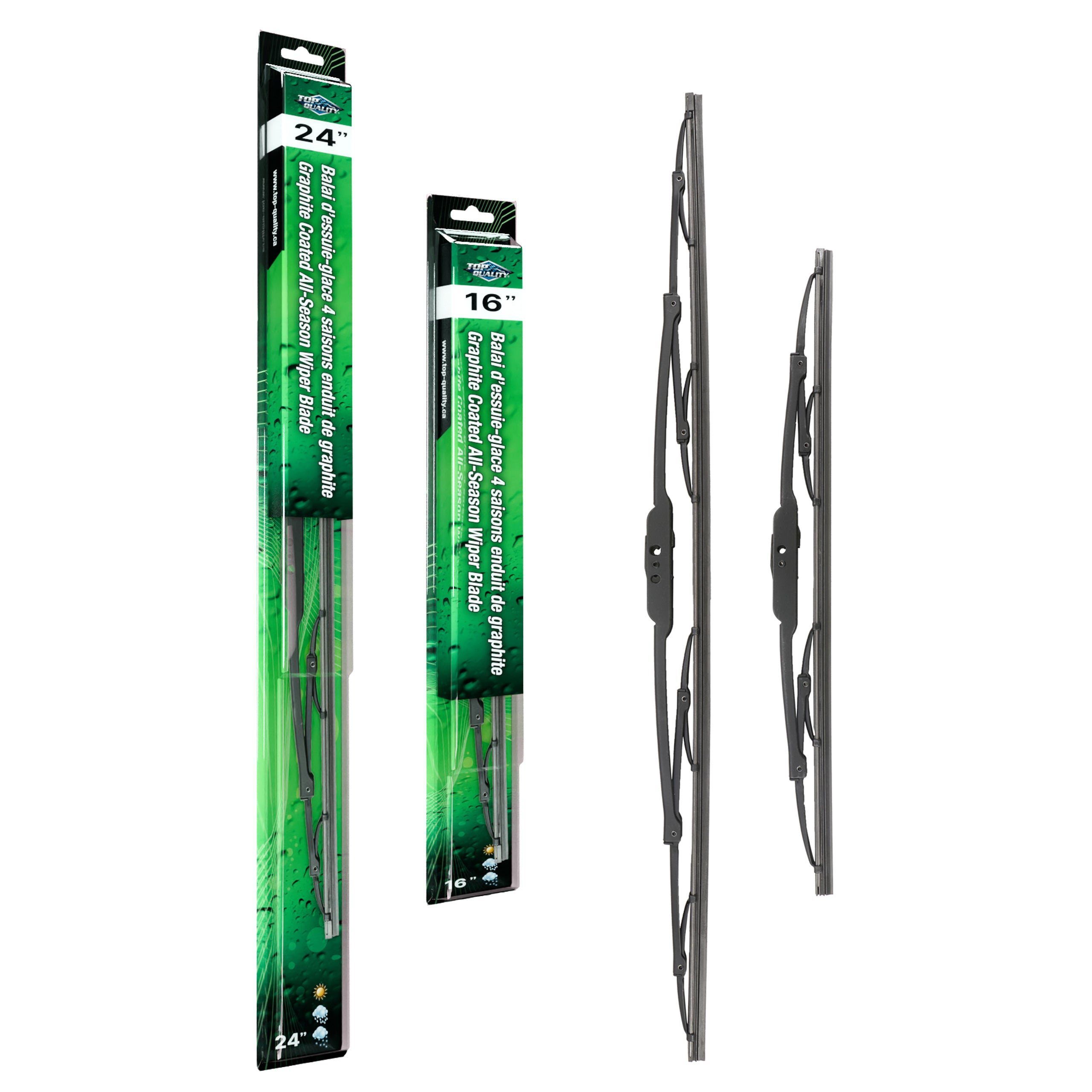 Top Quality K90-100042 Windshield Wiper Blade for 2002-2021 Mitsubishi Mirage, Mitsubishi Mirage G4, Subaru Impreza & more - Front product image