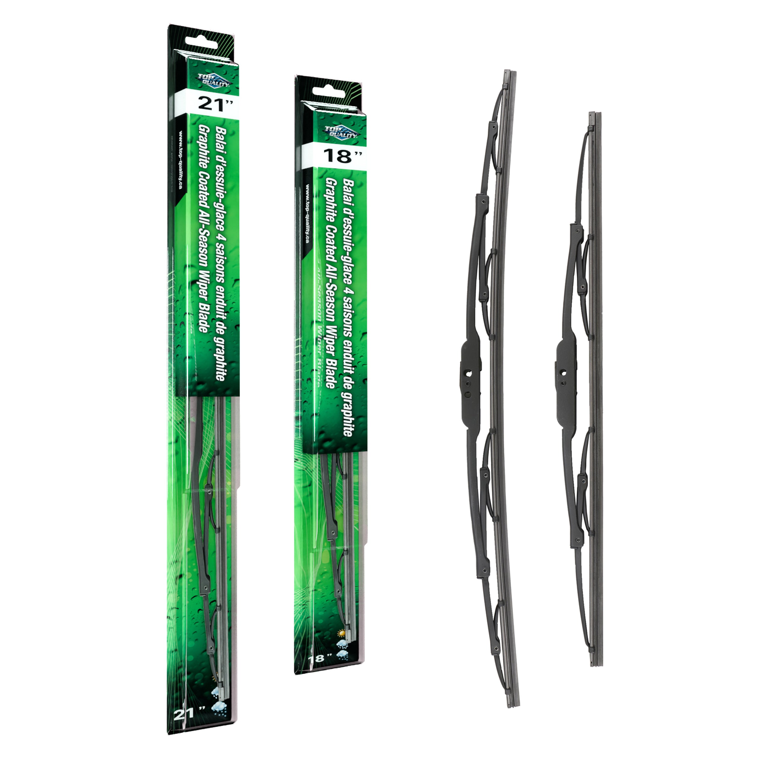 Top Quality K90-100080 Windshield Wiper Blade for 1990-2010 Suzuki Swift+, Pontiac Vibe, Toyota Matrix & more - Front product image
