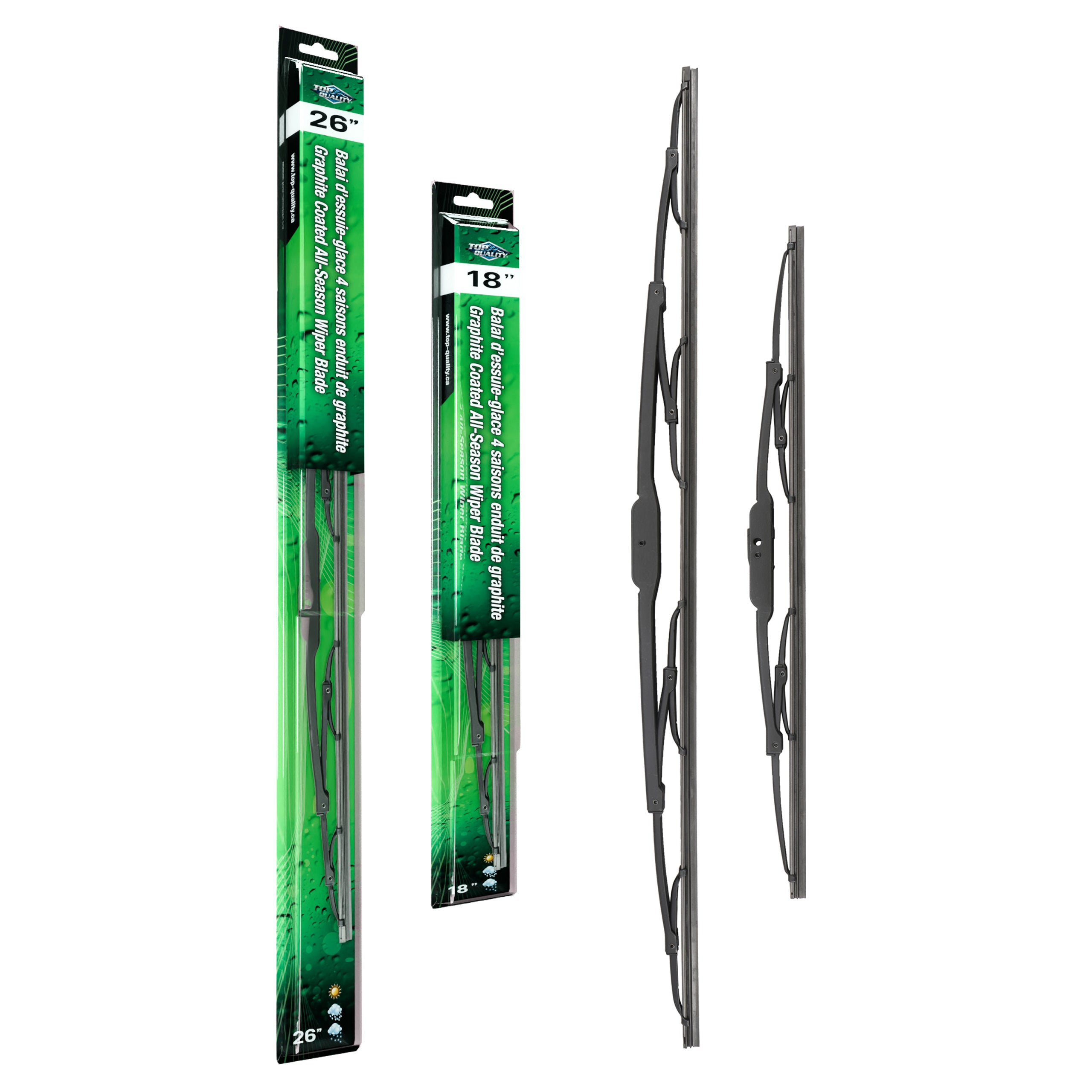 Top Quality K90-100083 Windshield Wiper Blade for 2002-2022 Hyundai Ioniq 5, Lexus ES250, Kia Telluride & more - Front product image
