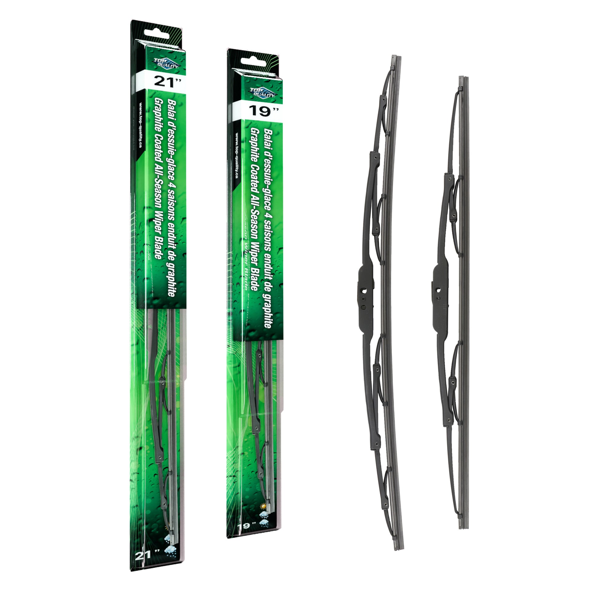 Top Quality K90-100108 Windshield Wiper Blade for 1990-2018 Nissan 370Z, Volkswagen Golf City, Mazda 3 & more - Front product image