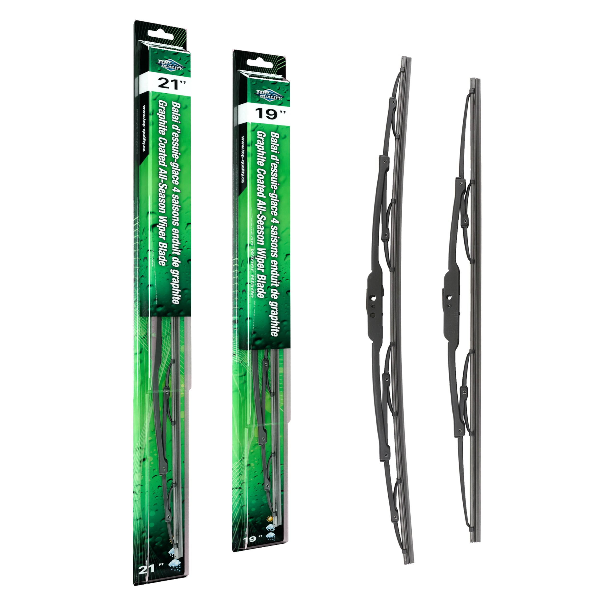 Top Quality K90-100108 Windshield Wiper Blade for 1990-2018 Nissan 370Z, Volkswagen Golf City, Mazda 3 & more - Front product image