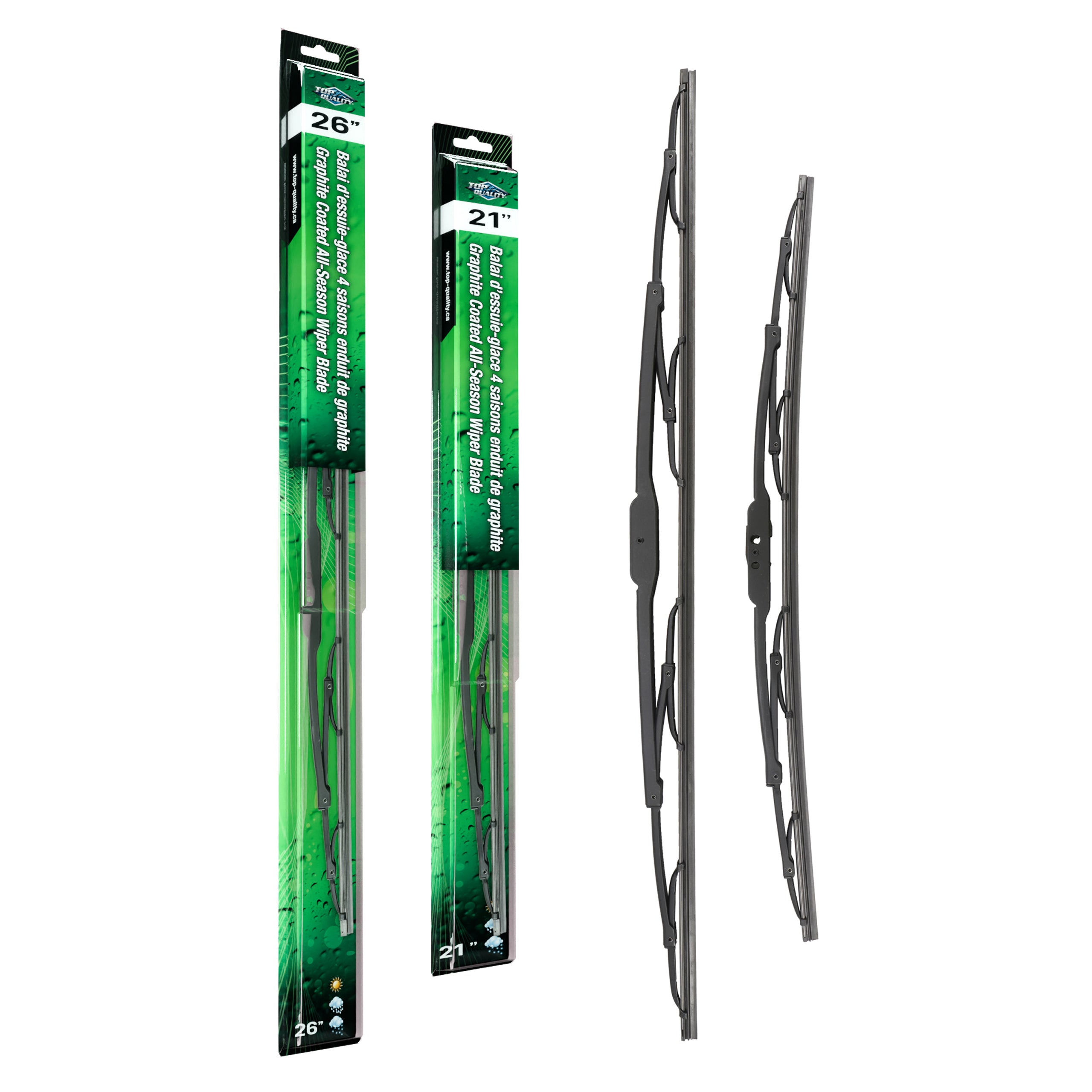 Top Quality K90-100148 Windshield Wiper Blade for 2004-2021 Jeep Grand Cherokee L, Honda CR-Z, Mitsubishi Endeavor & more - Front product image