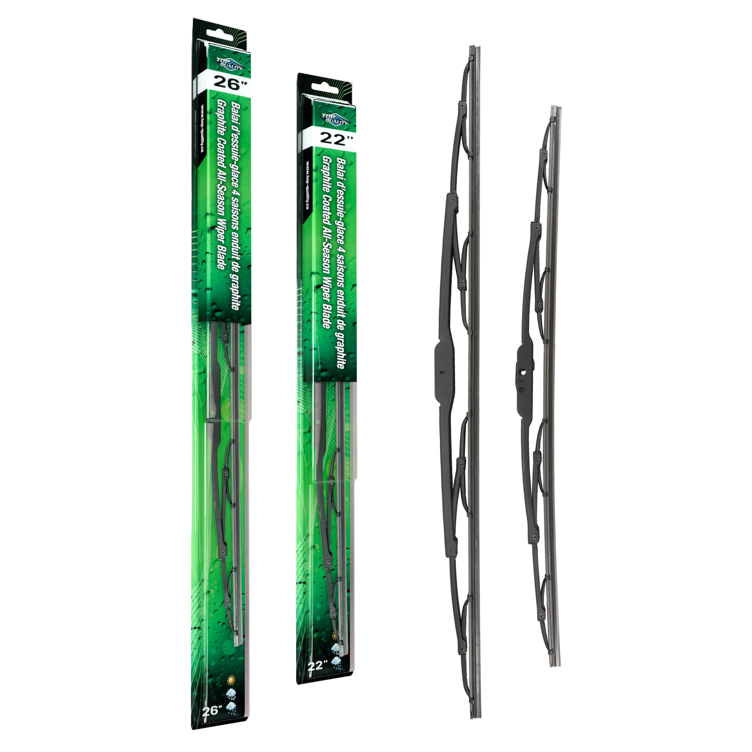 Top Quality K90-100162 Windshield Wiper Blade for 2004-2022 Honda Ridgeline, Honda Pilot, Ram ProMaster 1500 & more - Front product image
