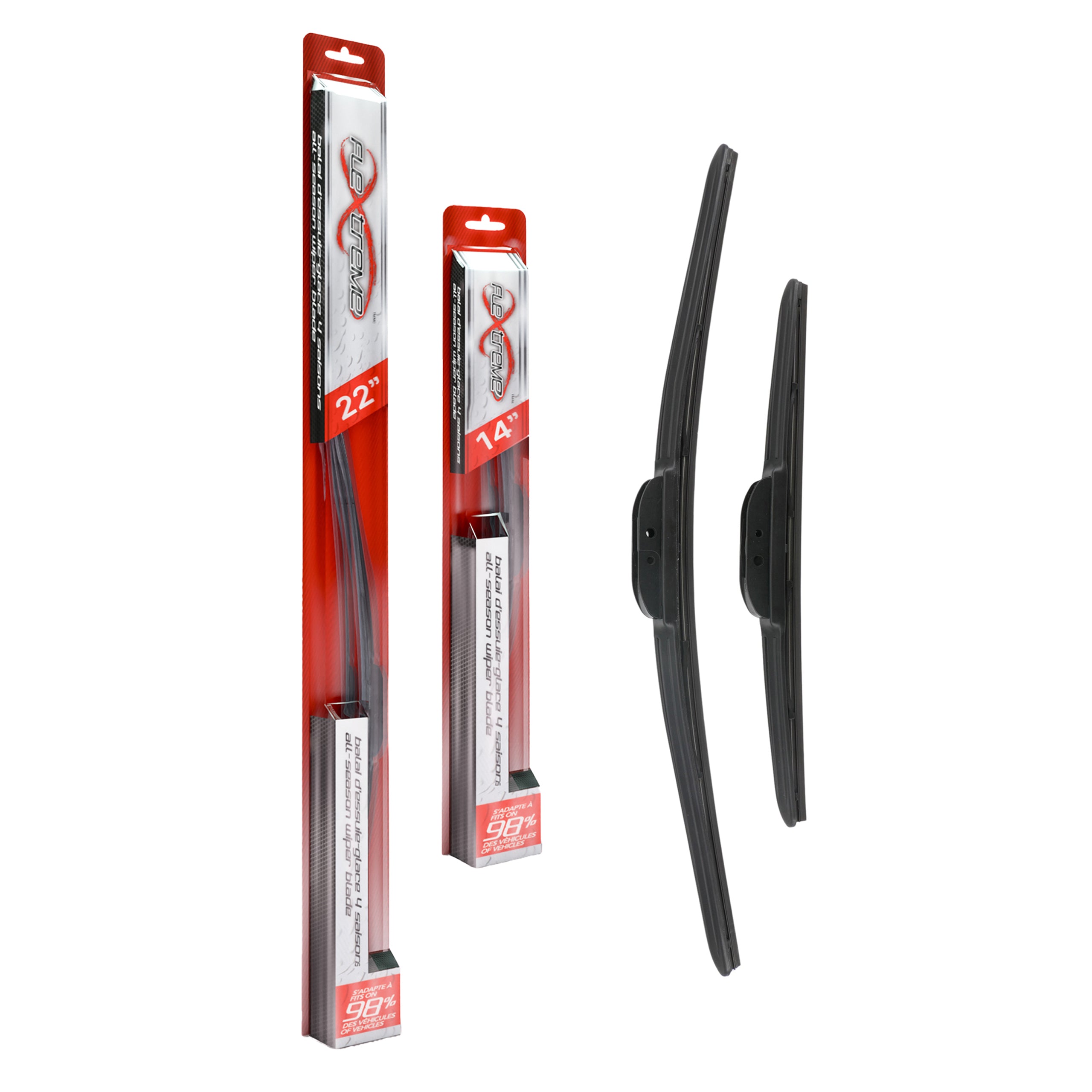 Flextreme K90-100201 Windshield Wiper Blade for 2000-2017 Nissan Juke, Toyota Echo - Front product image