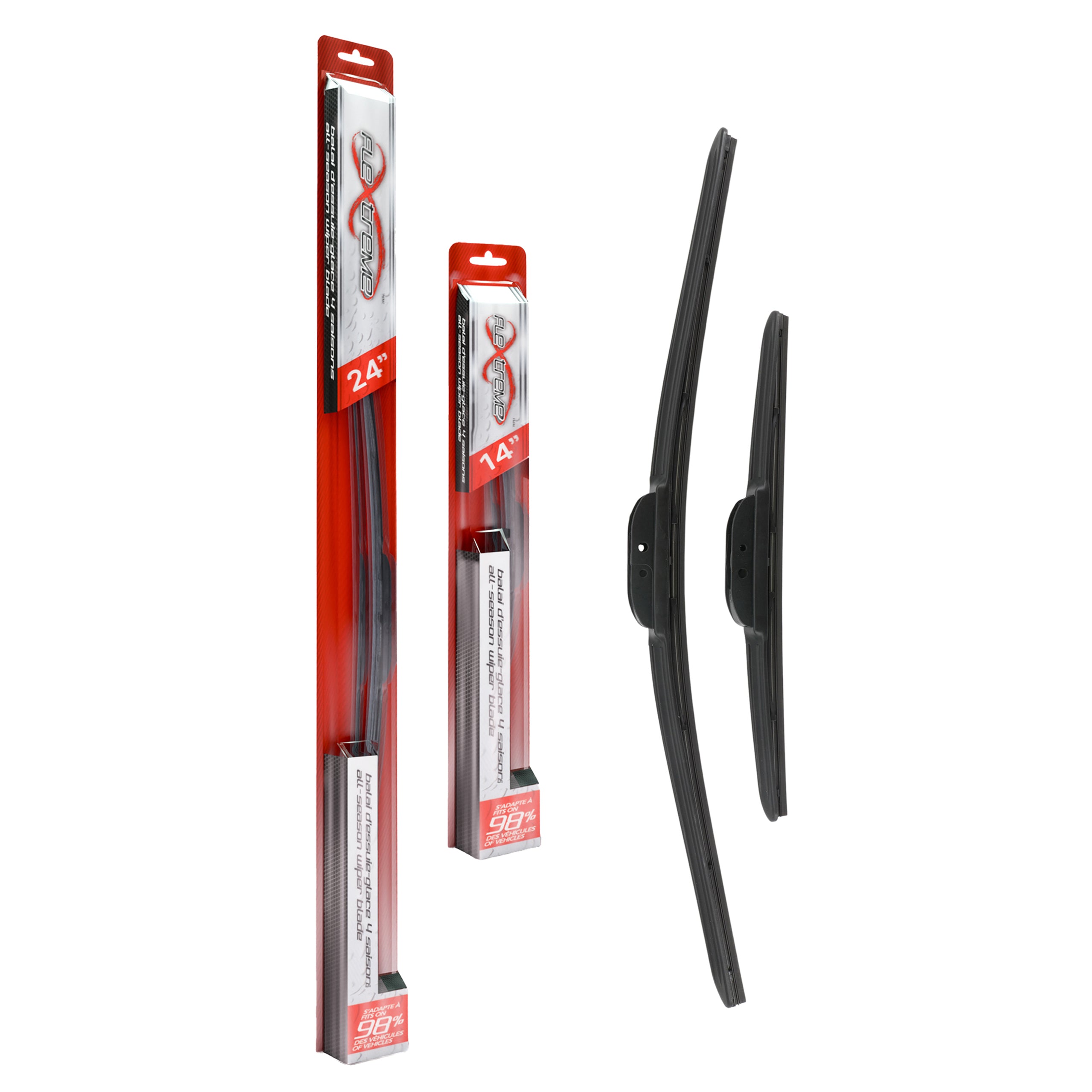 Flextreme K90-100202 Windshield Wiper Blade for 2011-2022 Nissan Micra, Chevrolet Spark, Chevrolet Spark EV & more - Front product image