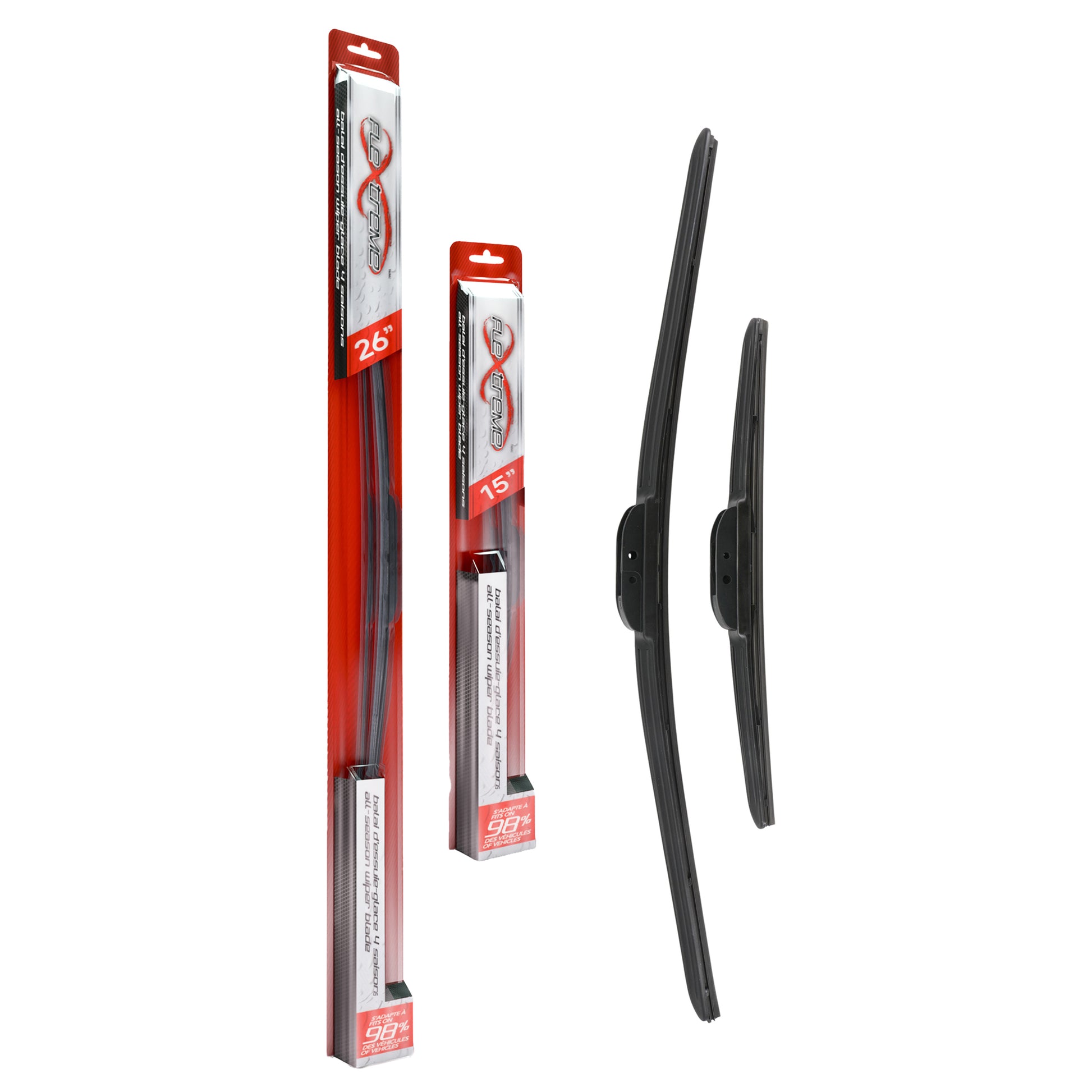 Flextreme K90-100215 Windshield Wiper Blade for 2008-2020 Chevrolet Sonic, Lincoln MKC, Fiat 500L & more - Front product image
