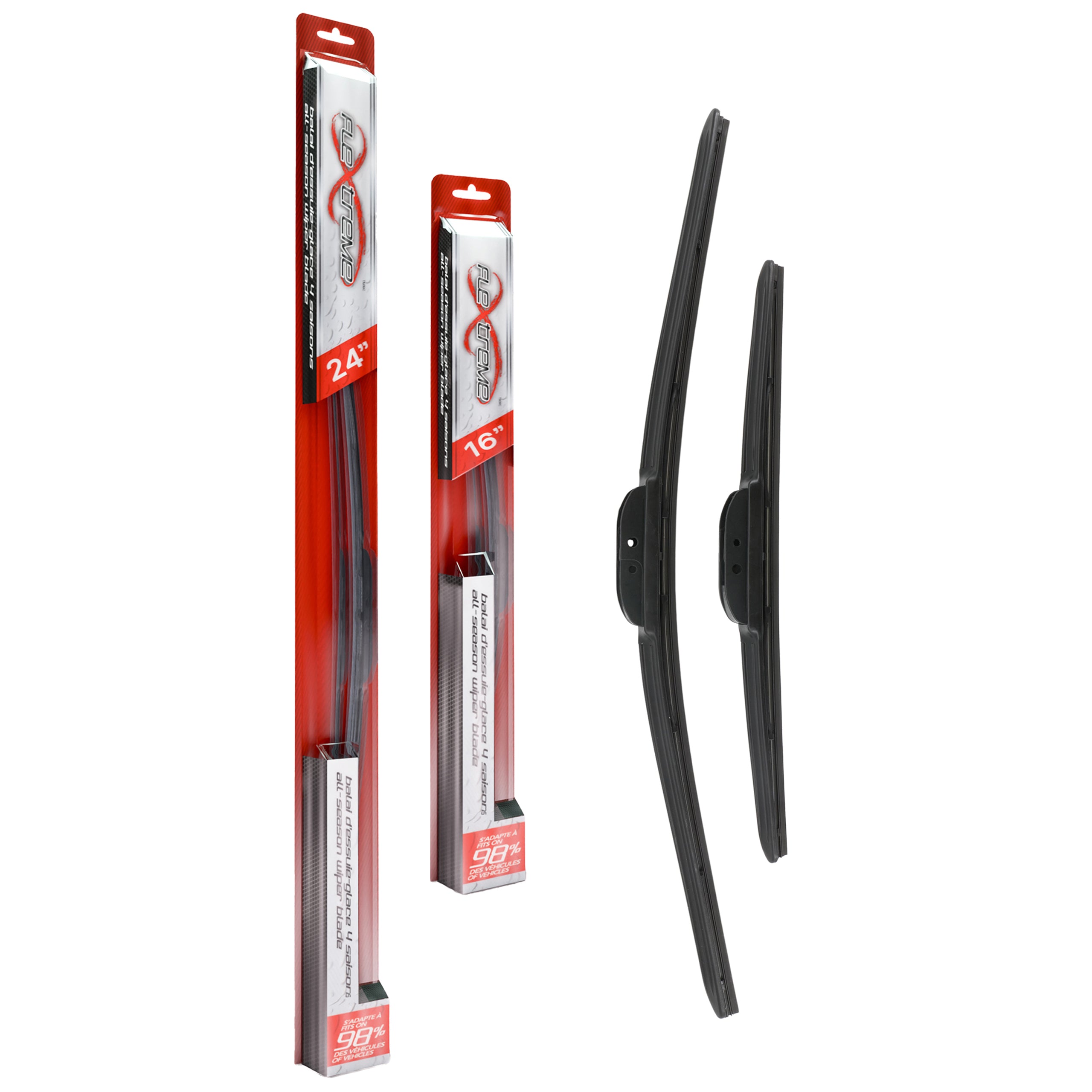 Flextreme K90-100228 Windshield Wiper Blade for 2002-2022 Mitsubishi Mirage, Mitsubishi Mirage G4, Ram ProMaster City & more - Front product image