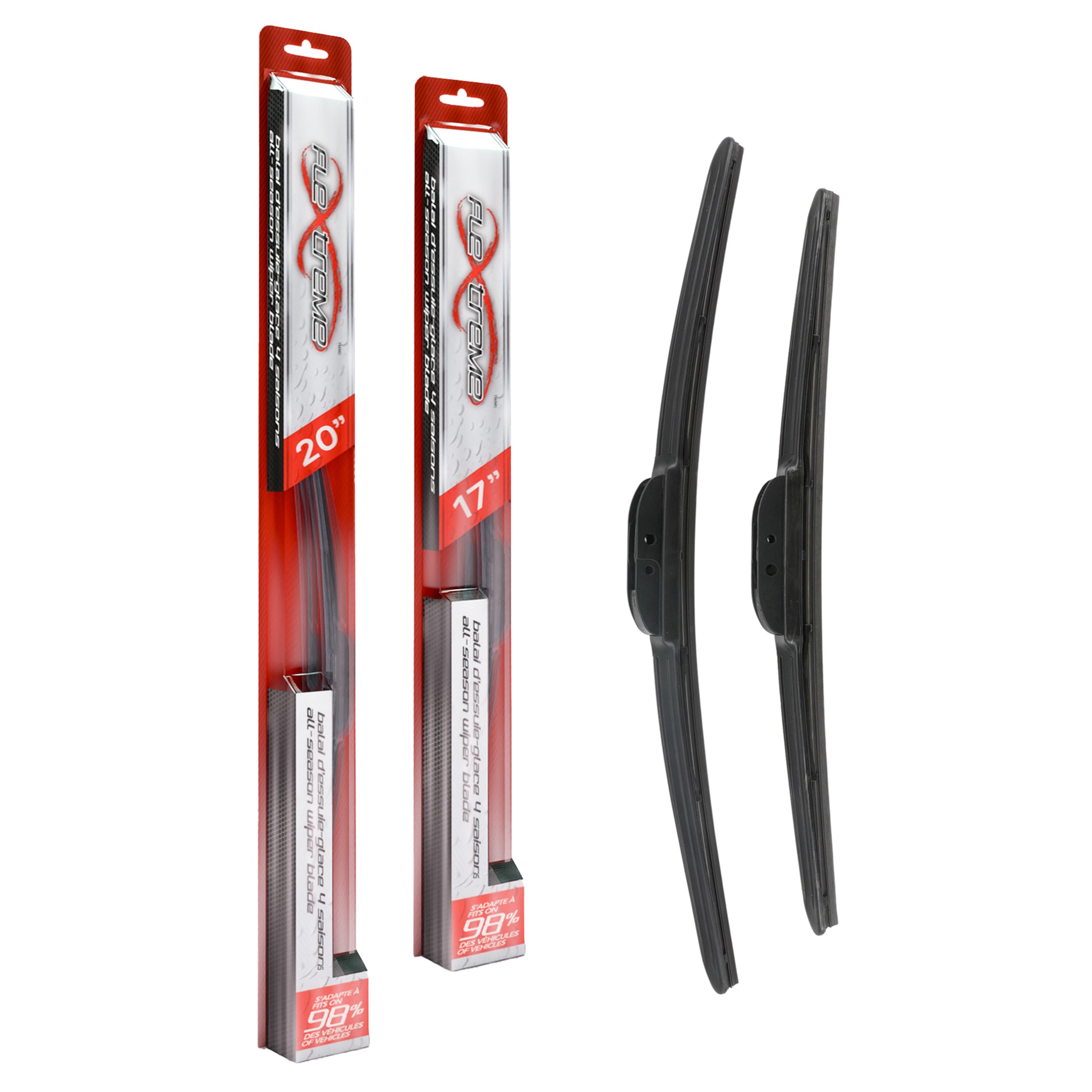 Flextreme K90-100245 Windshield Wiper Blade for 1990-1992 Eagle Vista, Mitsubishi Mirage, Plymouth Colt - Front product image