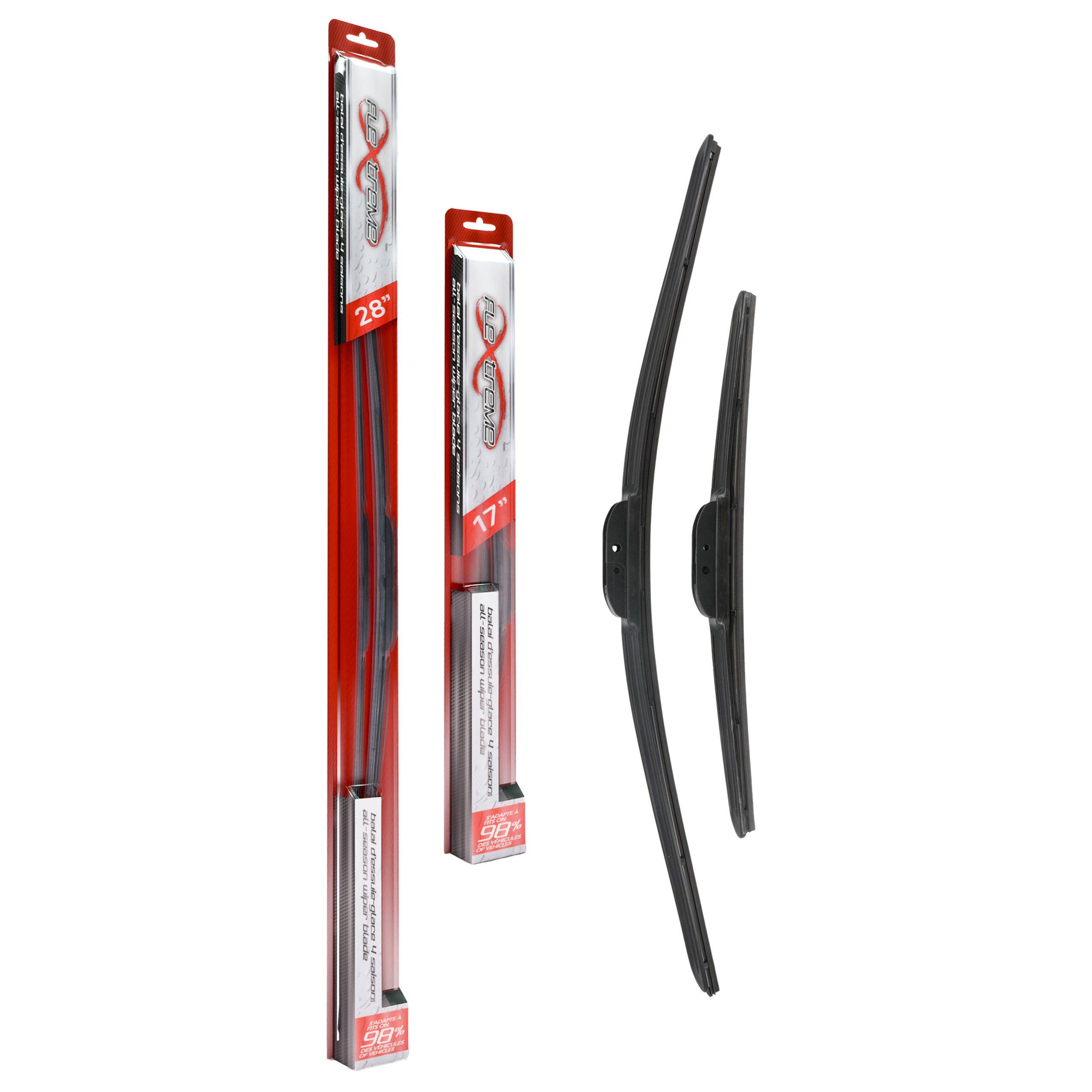 Flextreme K90-100249 Windshield Wiper Blade for 2007-2021 Jaguar XE, Jaguar XF, Nissan Altima & more - Front product image