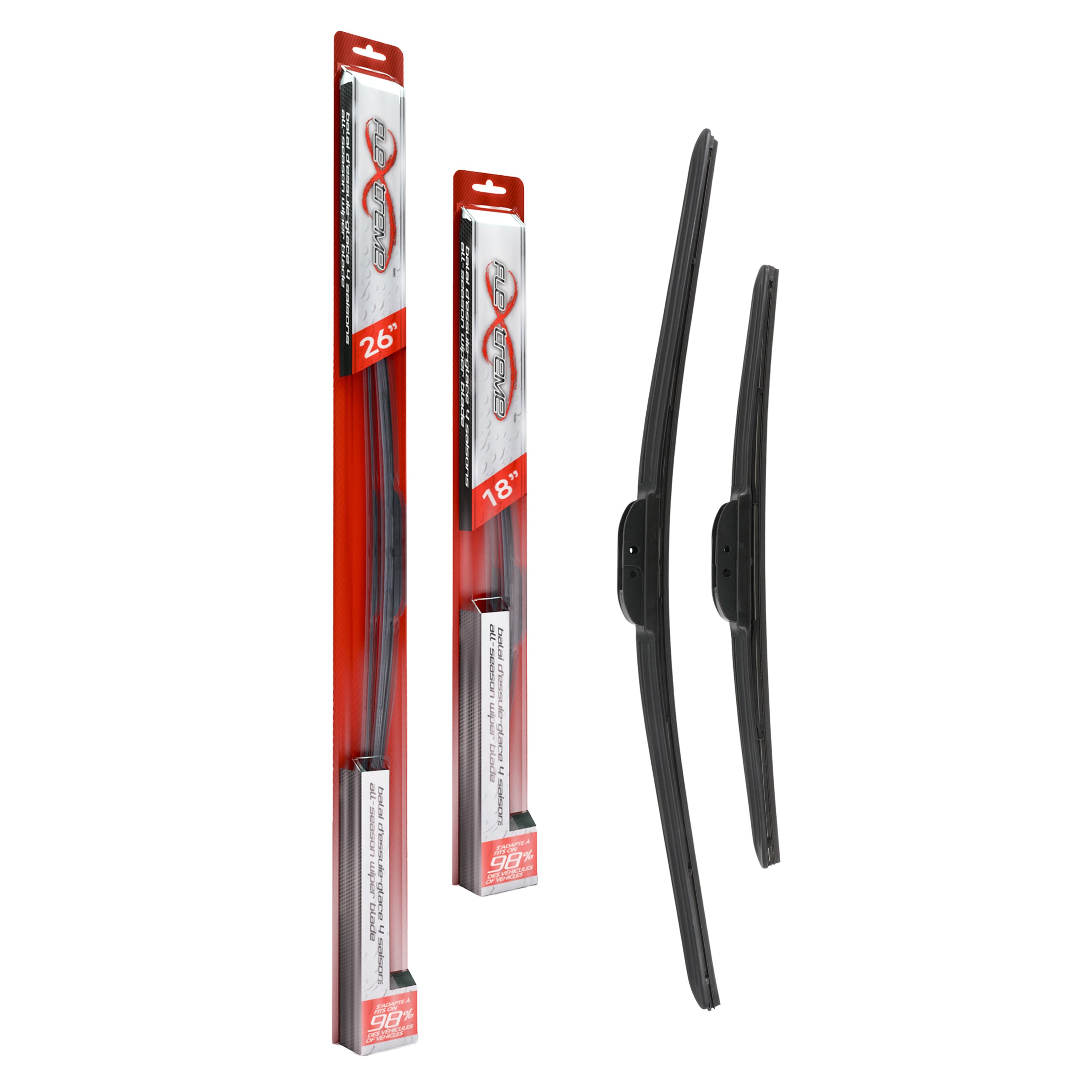 Flextreme K90-100275 Windshield Wiper Blade for 2002-2022 Hyundai Ioniq 5, Volkswagen Taos, Lexus ES250 & more - Front product image