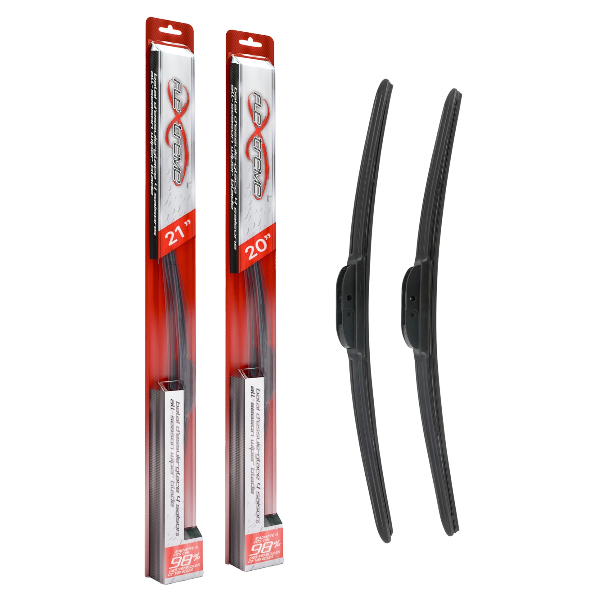 Flextreme K90-100316 Windshield Wiper Blade for 1989-2010 BMW Z4, Honda CR-V, Dodge Dakota & more - Front product image