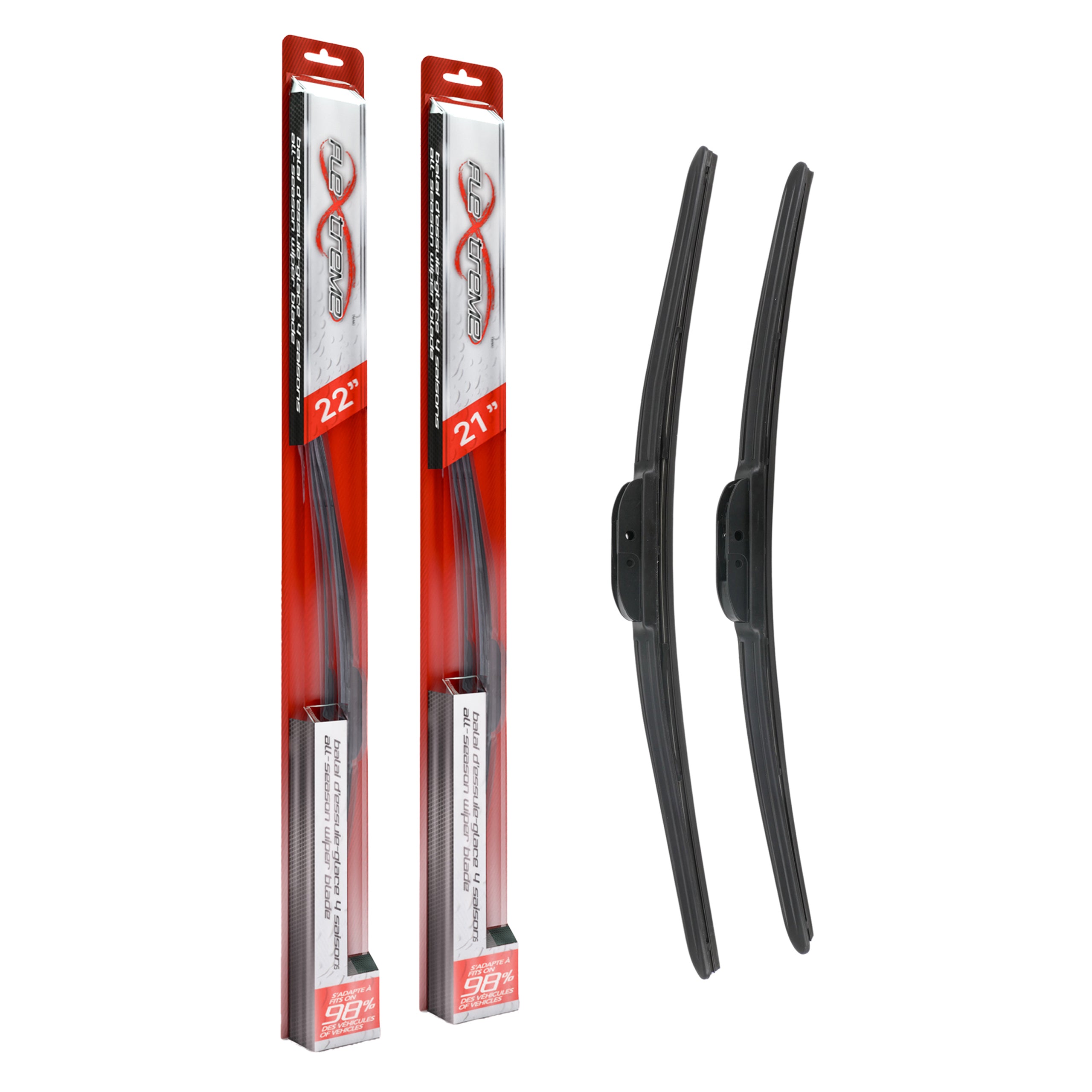 Flextreme K90-100336 Windshield Wiper Blade for 1990-2022 Mitsubishi RVR, Audi TTS Quattro, Chevrolet Impala Limited & more - Front product image