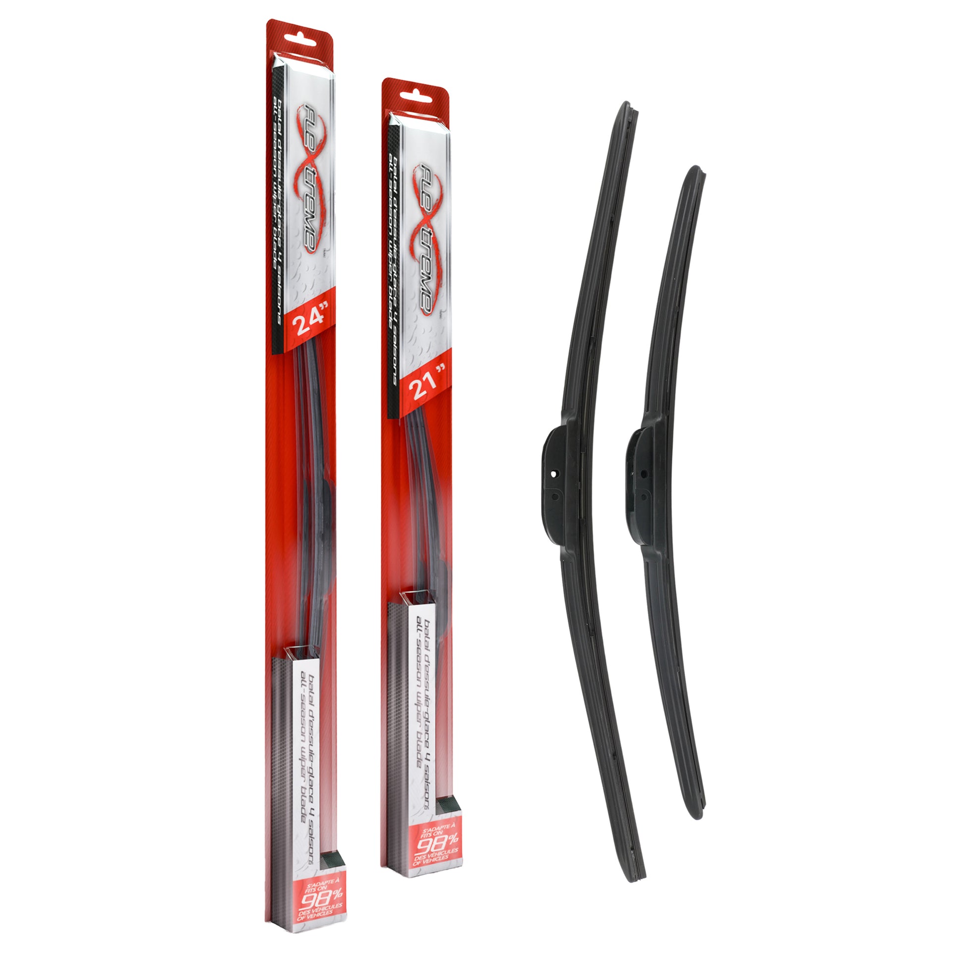 Flextreme K90-100337 Windshield Wiper Blade for 1999-2022 Chevrolet Corvette, Audi TT RS Quattro, GMC Acadia Limited & more - Front product image