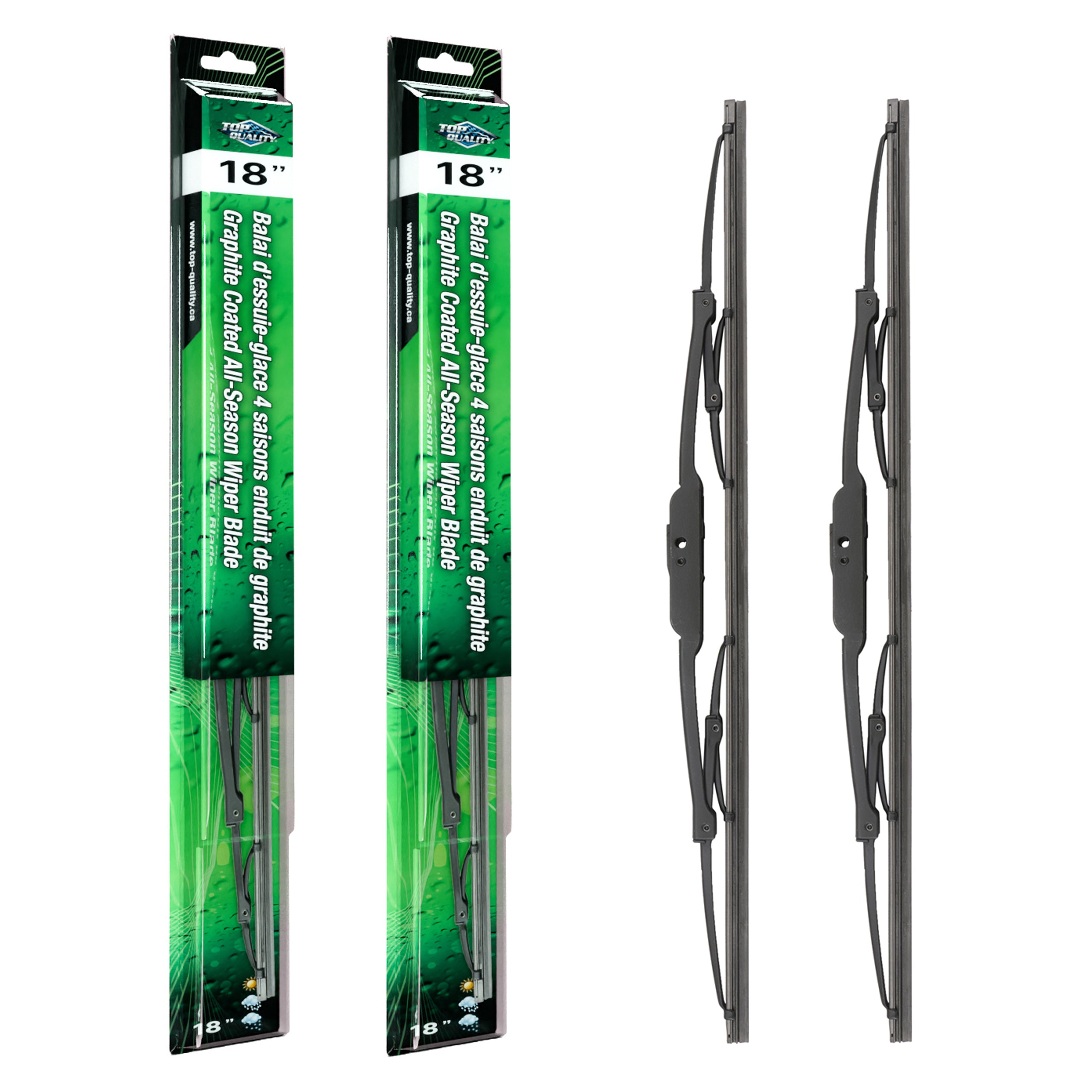 Top Quality K90-100561 Windshield Wiper Blade for 1975-2016 Nissan Micra, Chevrolet HHR, Mazda MX-5 Miata & more - Front product image