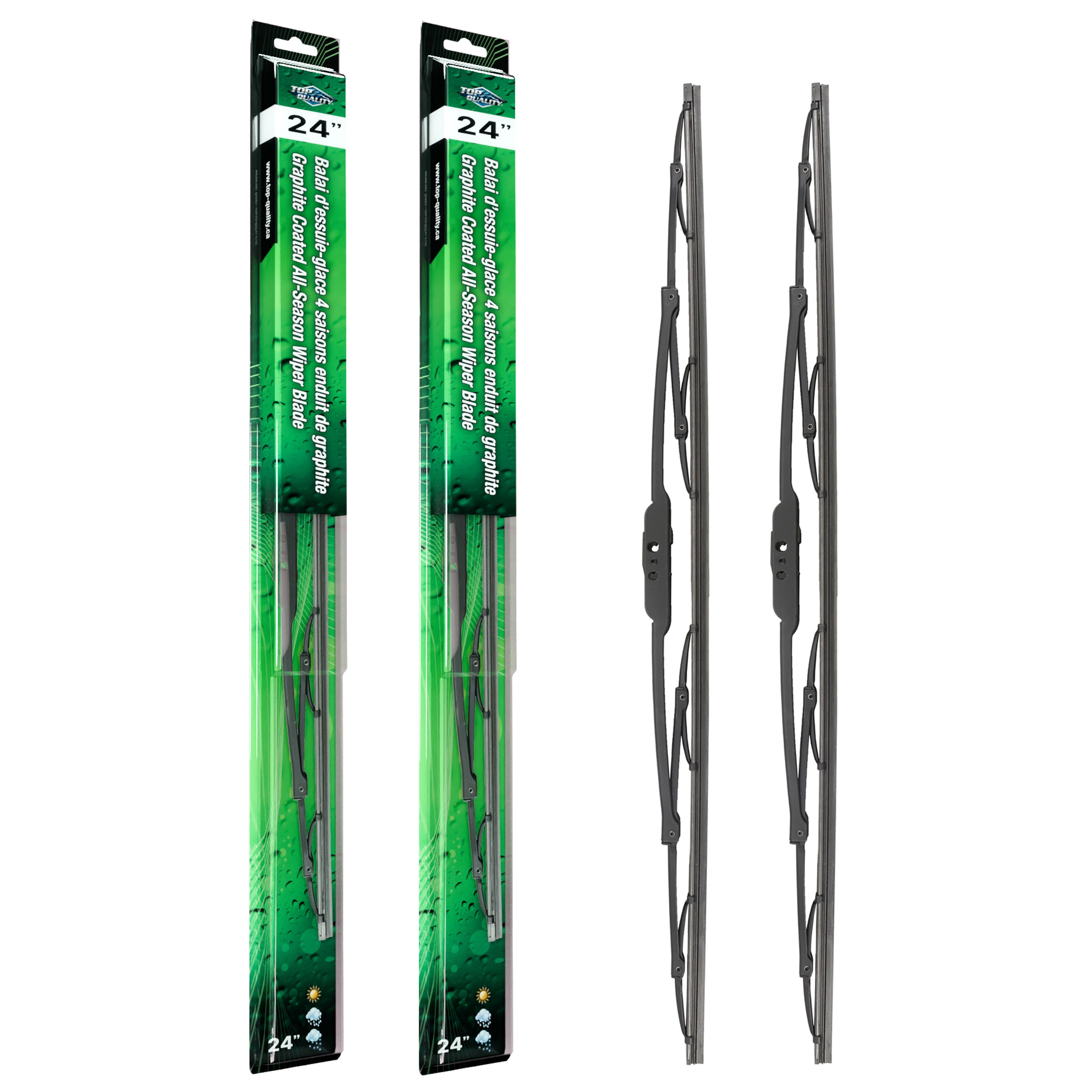 Top Quality K90-100566 Windshield Wiper Blade for 1990-2022 Ram 1500, Volvo VHD, Volvo VNL & more - Front product image