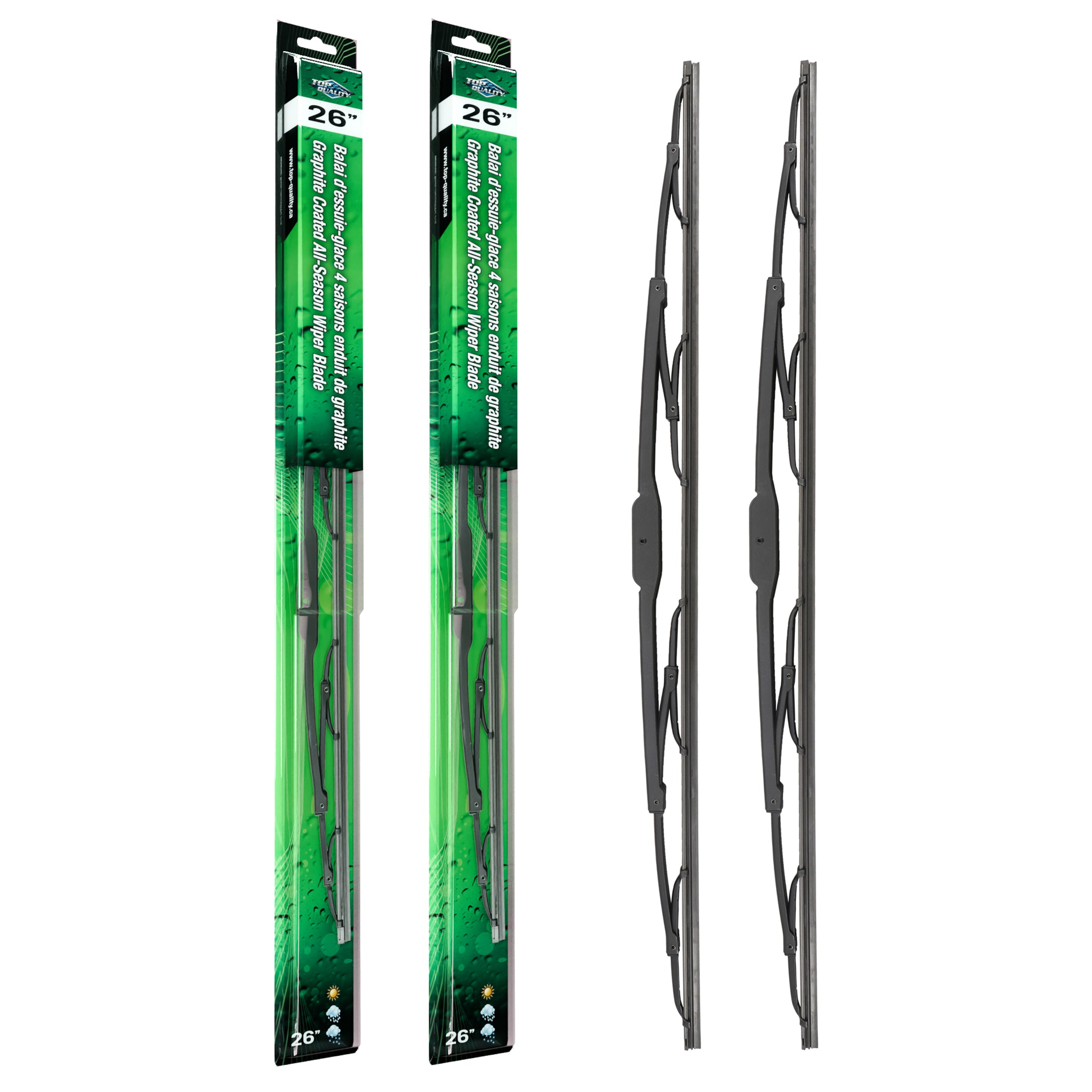 Top Quality K90-100567 Windshield Wiper Blade for 1991-2021 Honda Clarity, Toyota Previa - Front product image