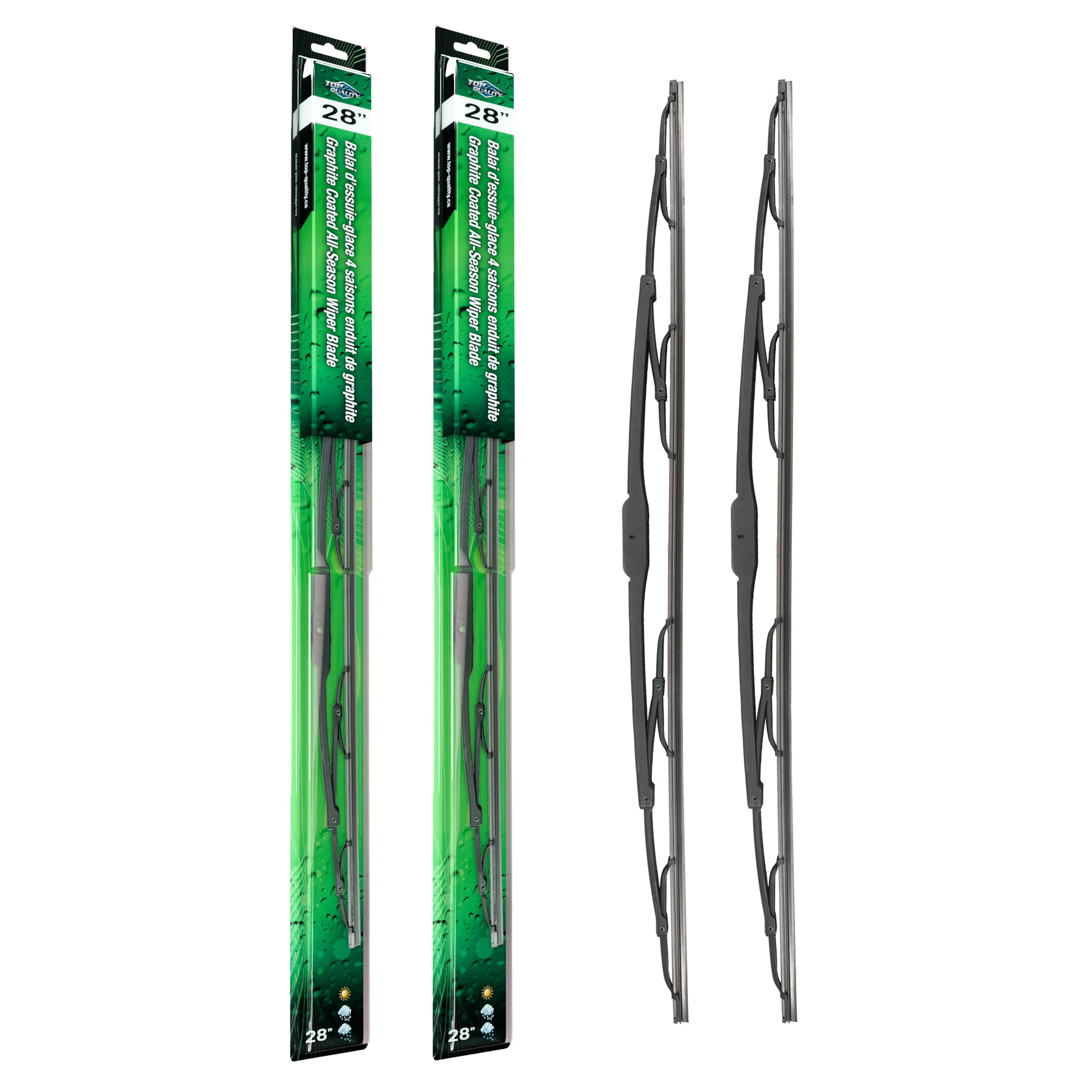 Top Quality K90-100568 Windshield Wiper Blade for 1996-2017 Kia Rondo, Chrysler Grand Voyager, Chrysler Voyager & more - Front product image