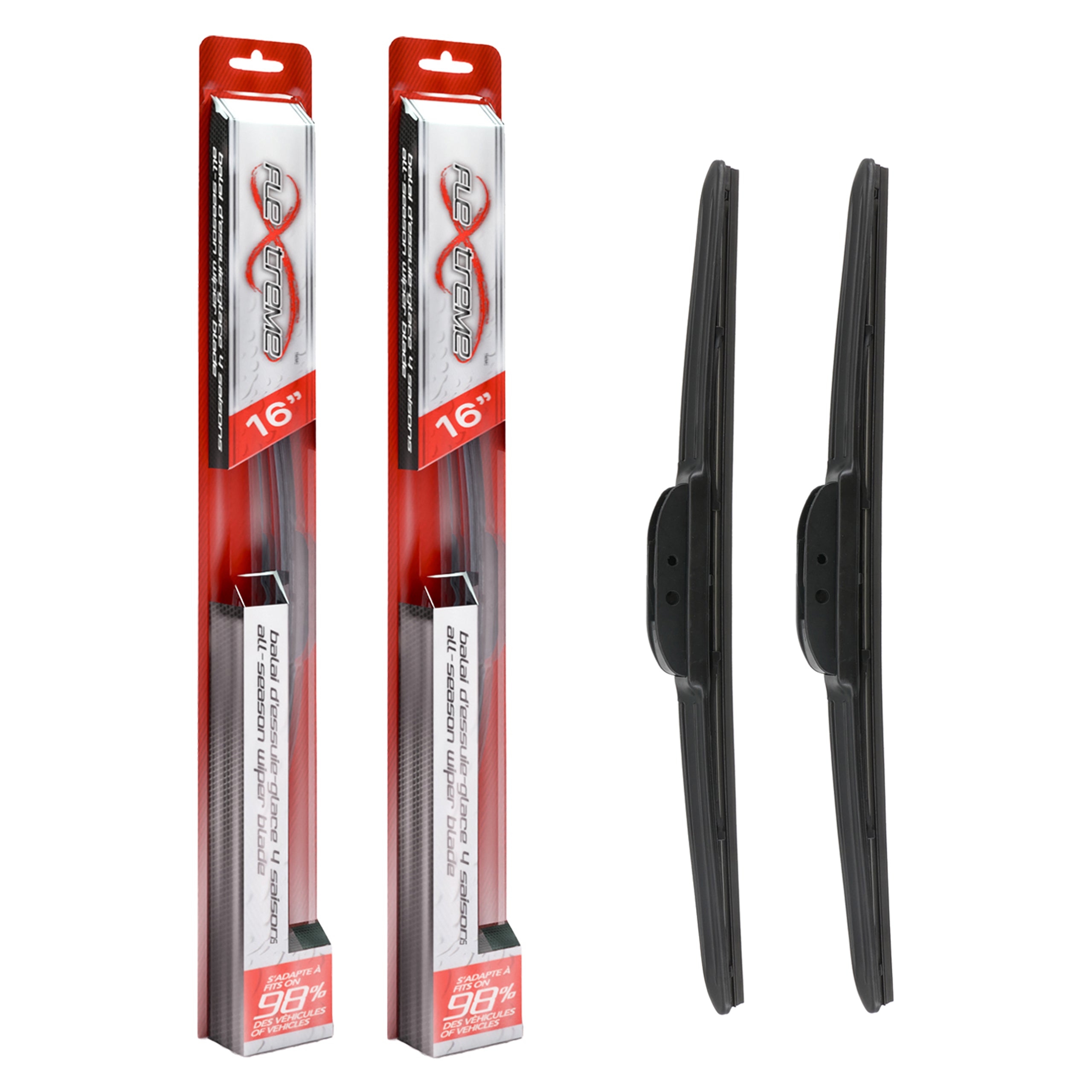 Flextreme K90-100572 Windshield Wiper Blade for 1980-2022 Jeep Gladiator, Jeep Wrangler, Mercedes-Benz G550 4x4 & more - Front product image