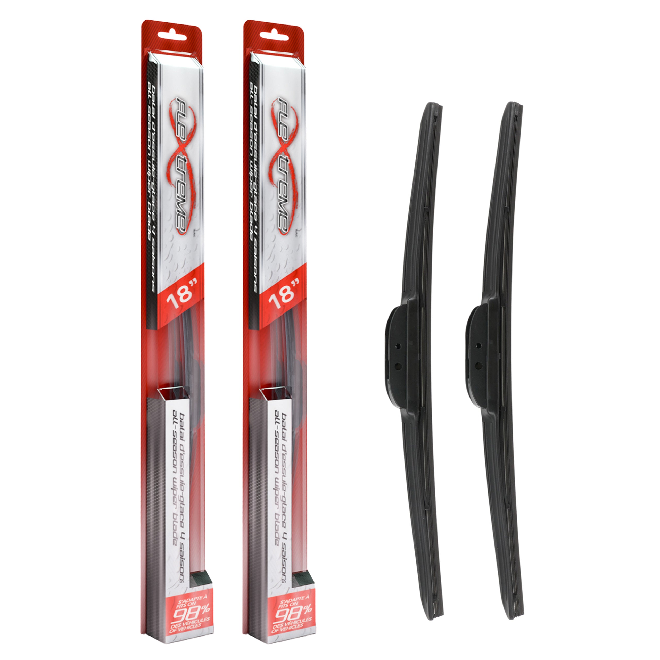 Flextreme K90-100574 Windshield Wiper Blade for 1975-2020 Fiat 124 Spider, Nissan Micra, Chevrolet HHR & more - Front product image