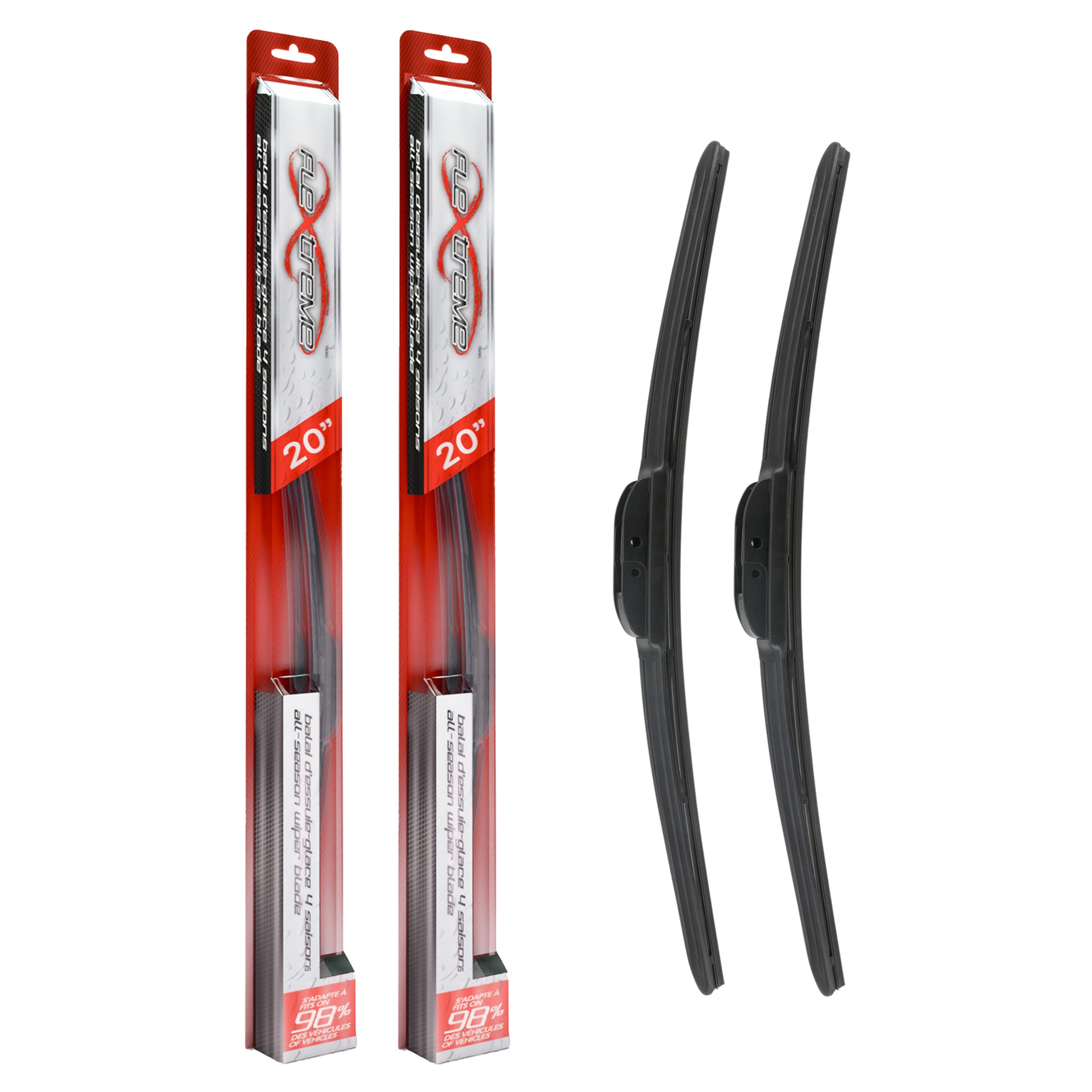 Flextreme K90-100576 Windshield Wiper Blade for 1980-2022 Ford E-350 Super Duty, Chevrolet LCF 3500, BMW 1 Series M & more - Front product image