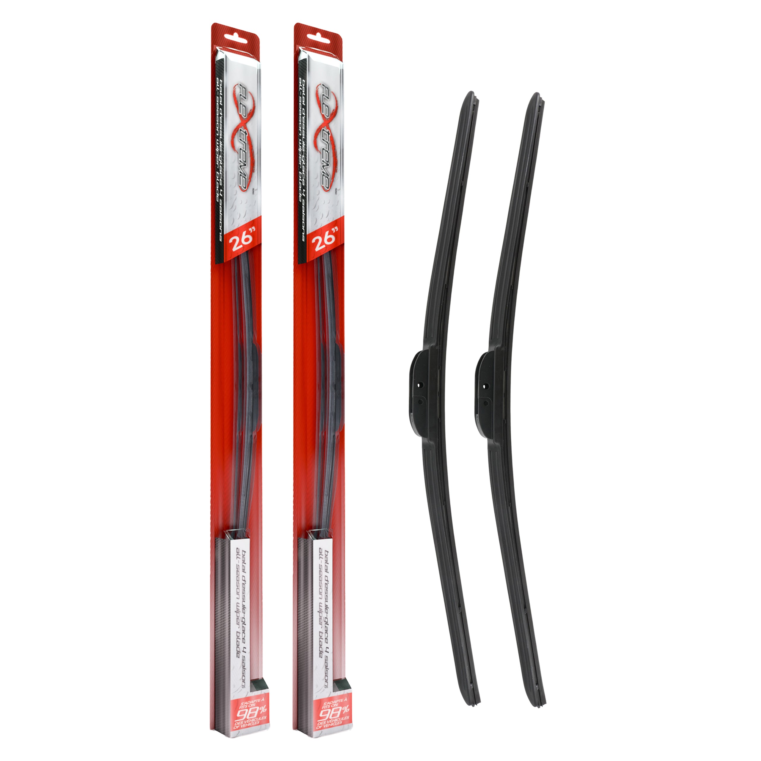 Flextreme K90-100580 Windshield Wiper Blade for 1991-2022 Chevrolet Bolt EV, Honda Clarity, Mercedes-Benz S350 & more - Front product image