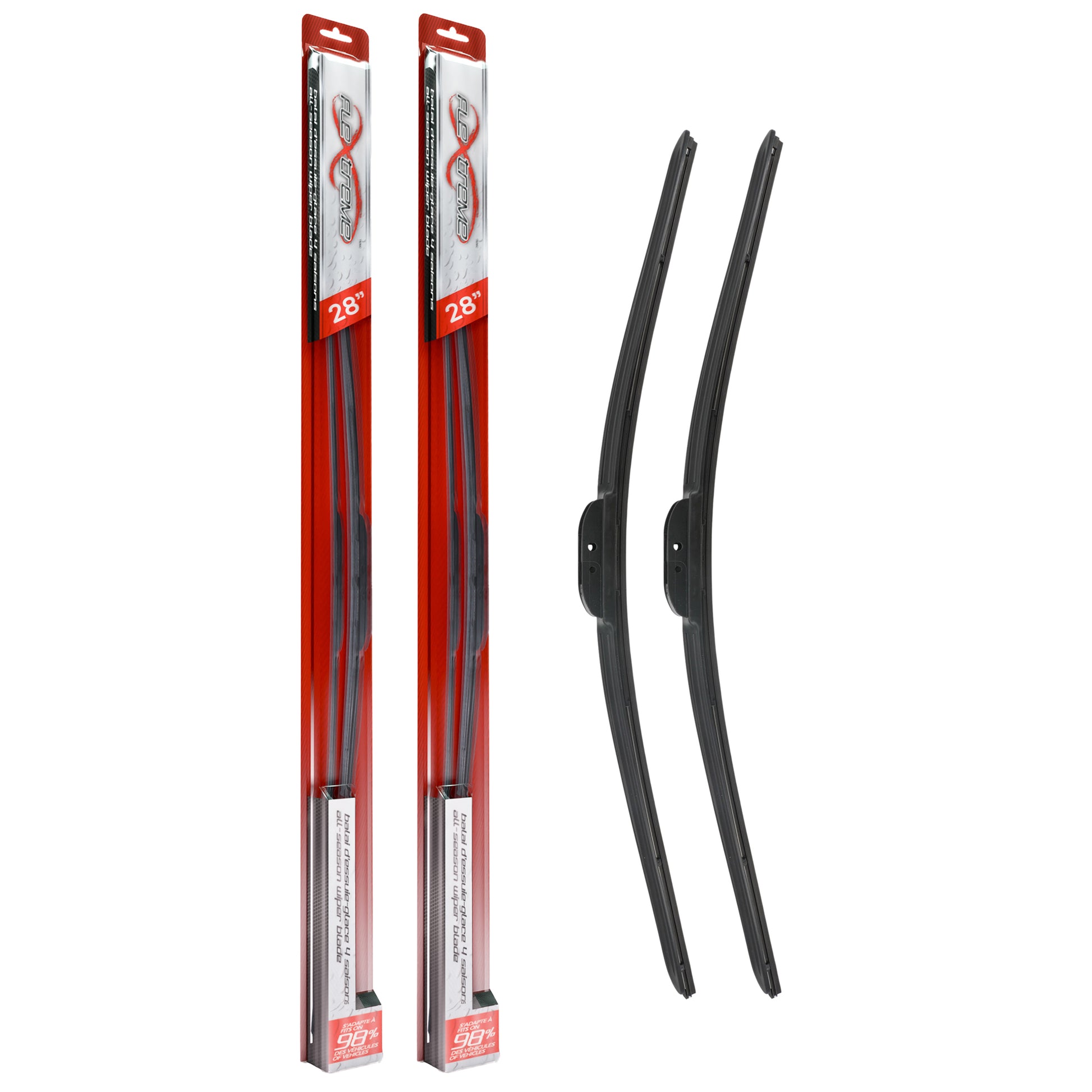 Flextreme K90-100581 Windshield Wiper Blade for 1996-2022 Ford Edge, Cadillac ELR, Ford Transit Connect & more - Front product image