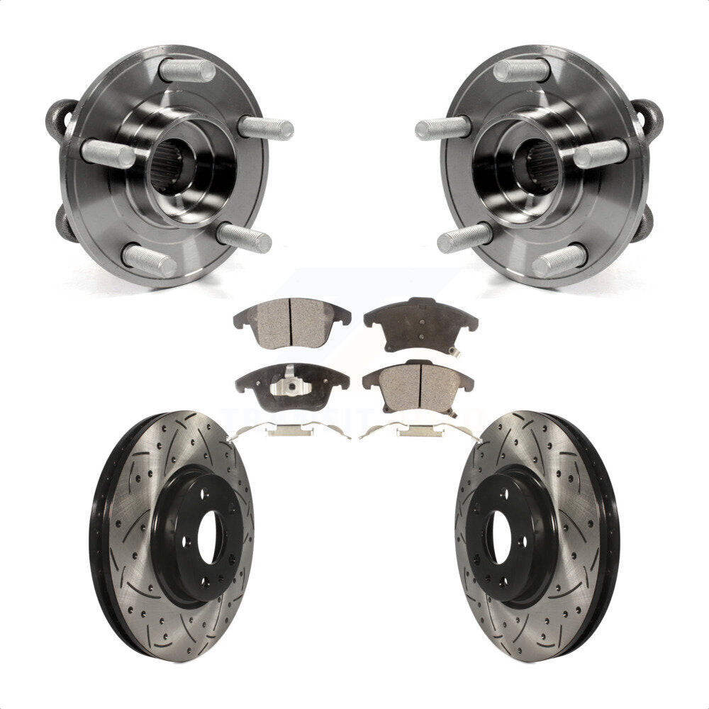 Transit Auto KBB-102855 Wheel Bearing and Hub Assembly for 2013-2020 Ford Fusion, Lincoln MKZ - Front product image