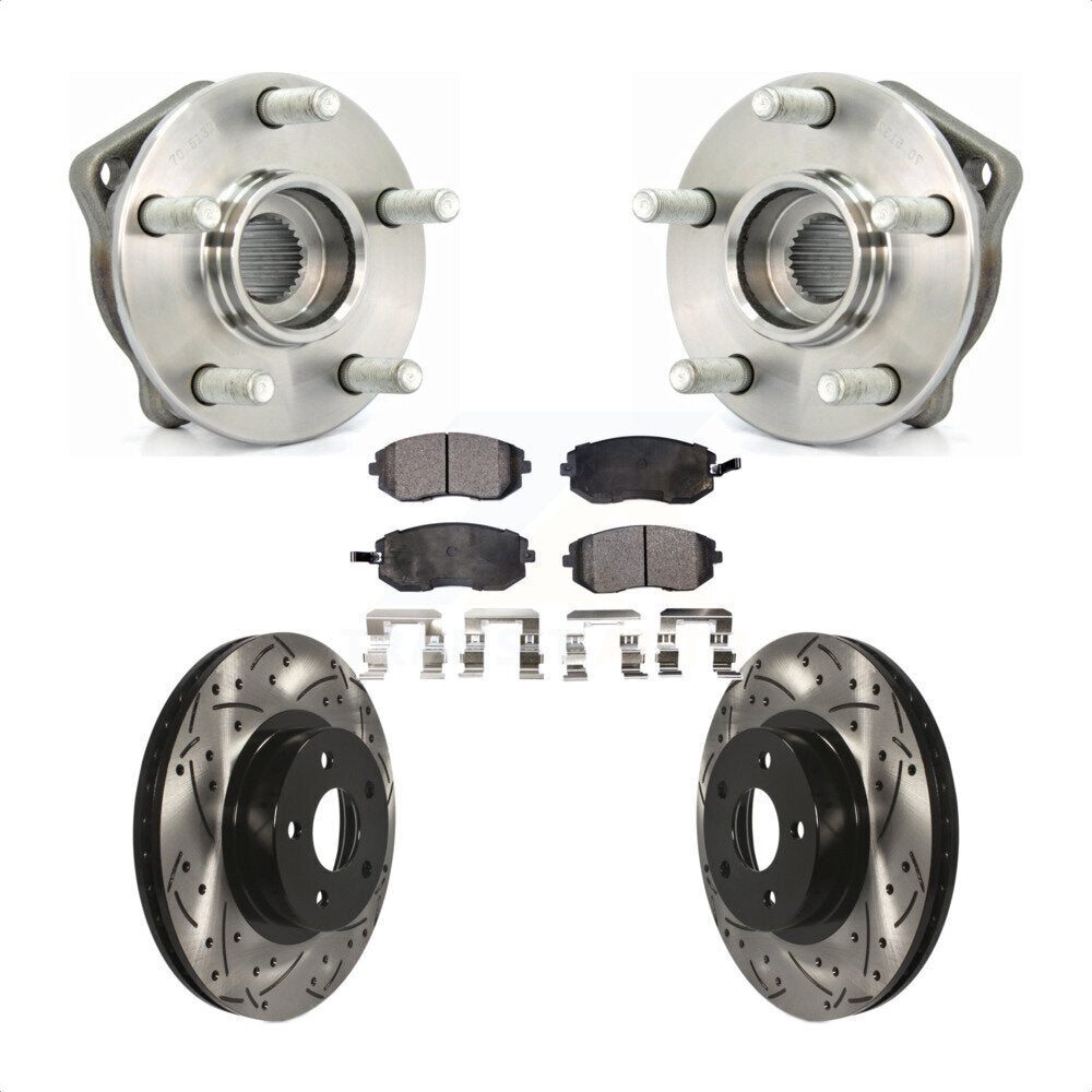 Transit Auto KBB-102866 Wheel Bearing and Hub Assembly for 2005-2010 Subaru Impreza, Subaru Legacy - Front product image