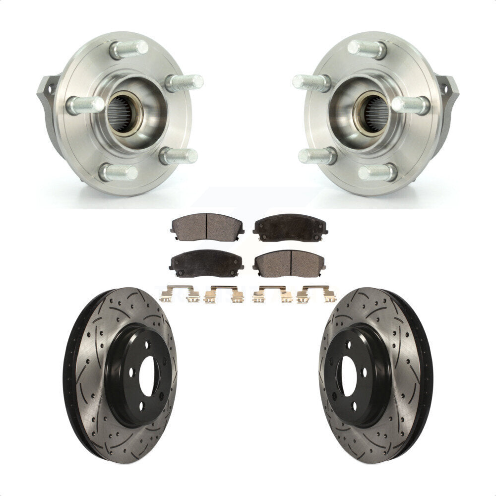 Transit Auto KBB-102876 Wheel Bearing and Hub Assembly for 2007-2023 Chrysler 300, Dodge Charger, Dodge Magnum - Front product image