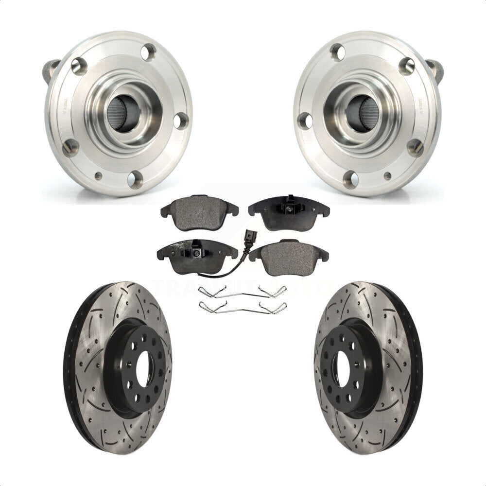 Transit Auto KBB-102881 Wheel Bearing and Hub Assembly for 2009-2020 Volkswagen Tiguan Limited, Audi Q3, Audi Q3 Quattro & more - Front product image