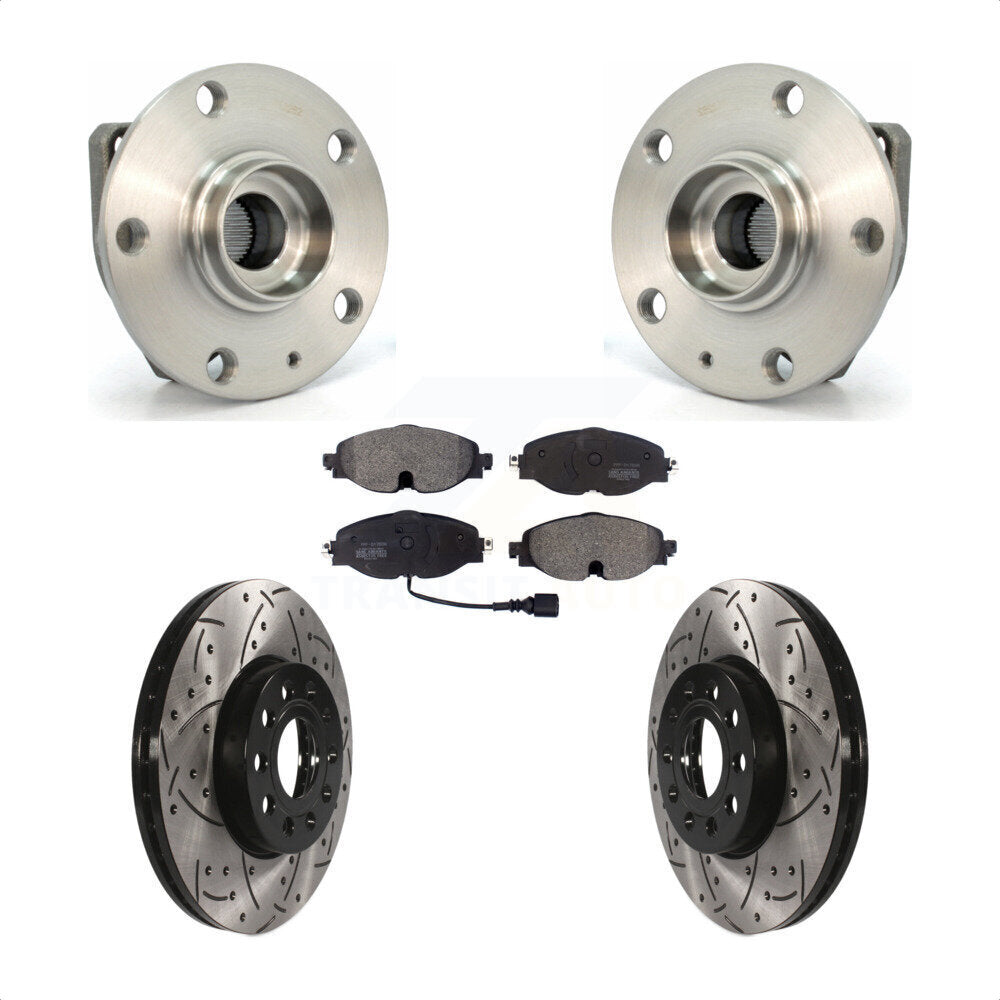 Transit Auto KBB-102896 Wheel Bearing and Hub Assembly for 2015-2020 Volkswagen Golf, Volkswagen e-Golf, Volkswagen Golf SportWagen - Front product image