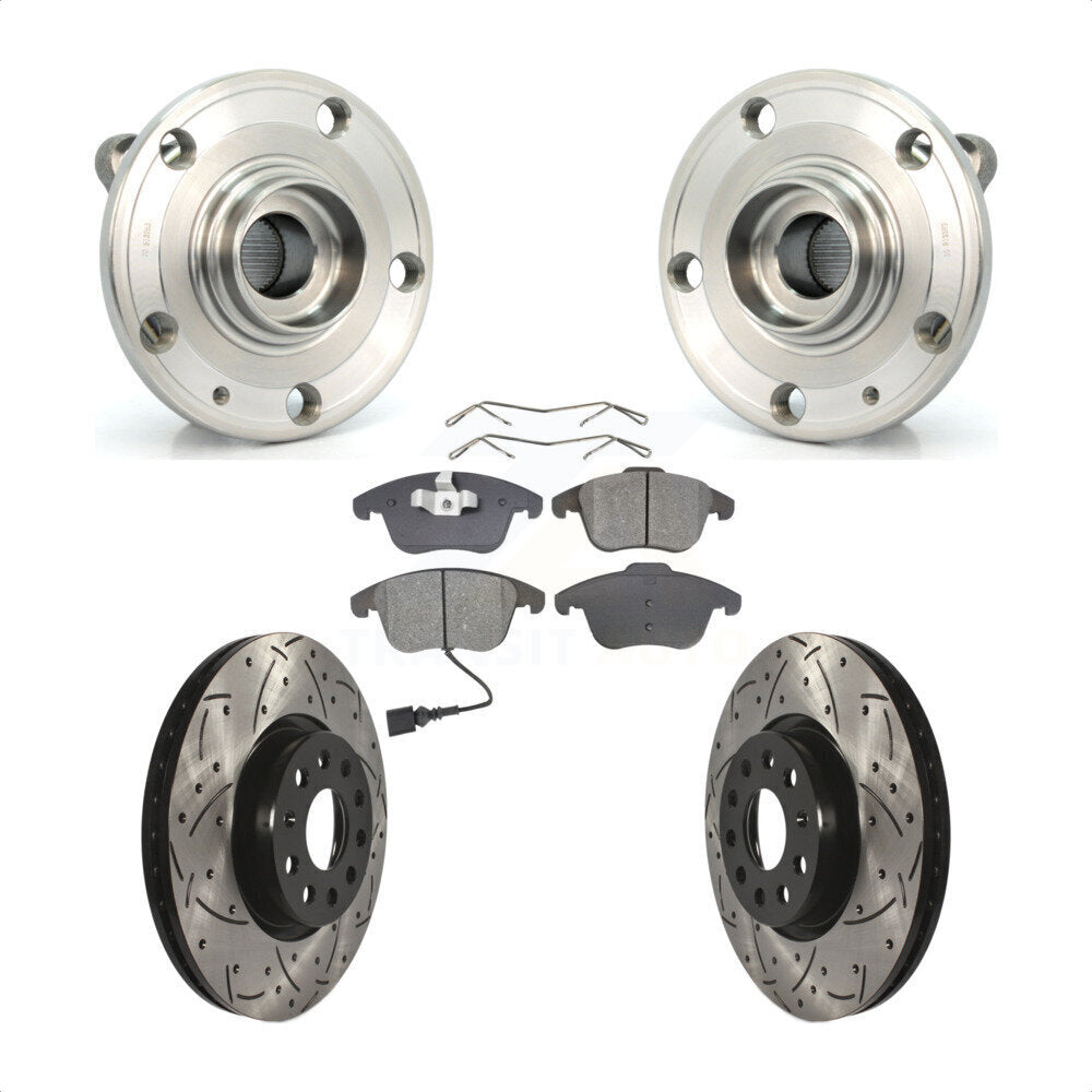 Transit Auto KBB-103076 Wheel Bearing and Hub Assembly for 2009-2020 Volkswagen Tiguan Limited, Audi Q3, Audi Q3 Quattro & more - Front product image