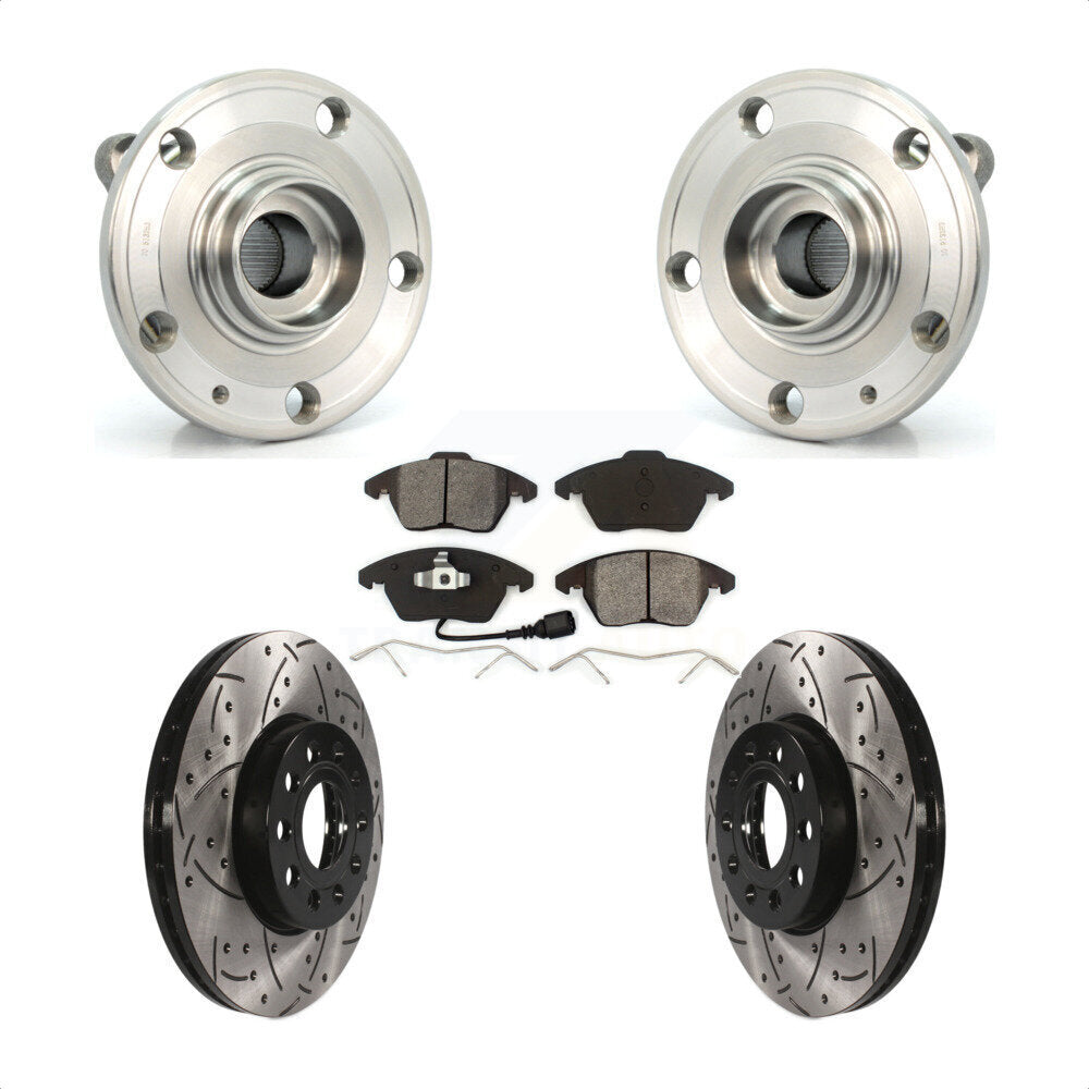Transit Auto KBB-103077 Wheel Bearing and Hub Assembly for 2005-2019 Volkswagen Beetle, Volkswagen Jetta, Volkswagen GTI & more - Front product image