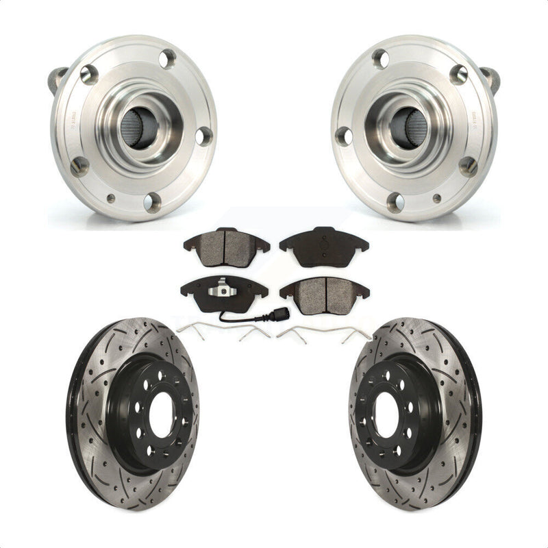 Transit Auto KBB-103078 Wheel Bearing and Hub Assembly for 2011-2013 Volkswagen GTI, Audi A3 Quattro - Front product image